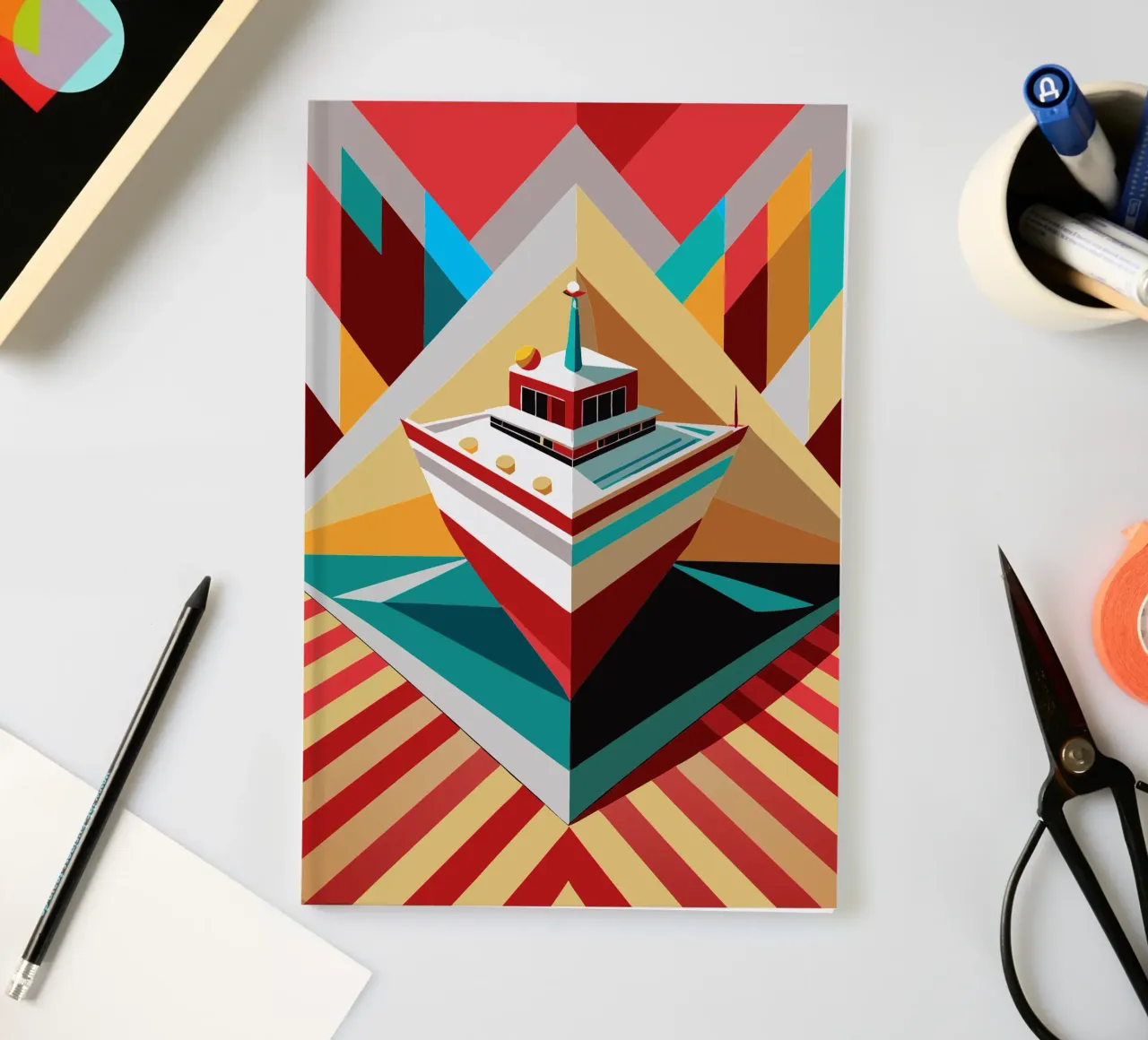 ship vector notebook by Elfath