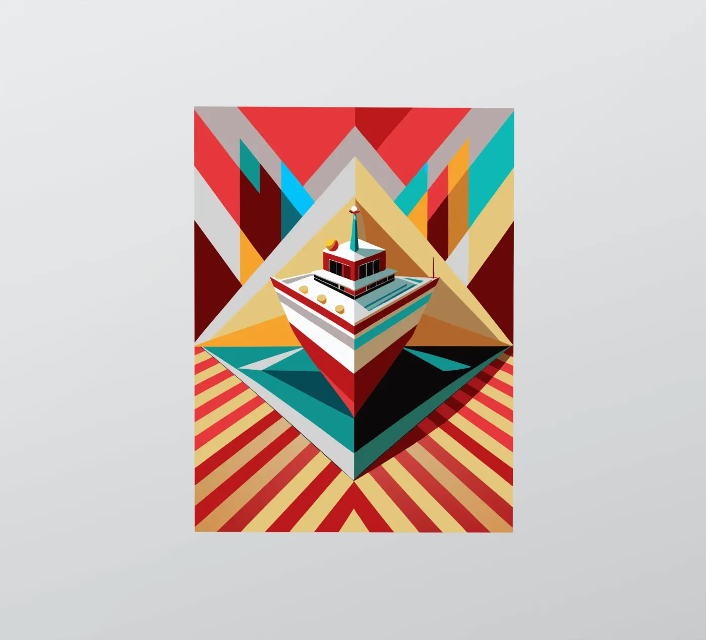 scheepsvector sticker van Elfath