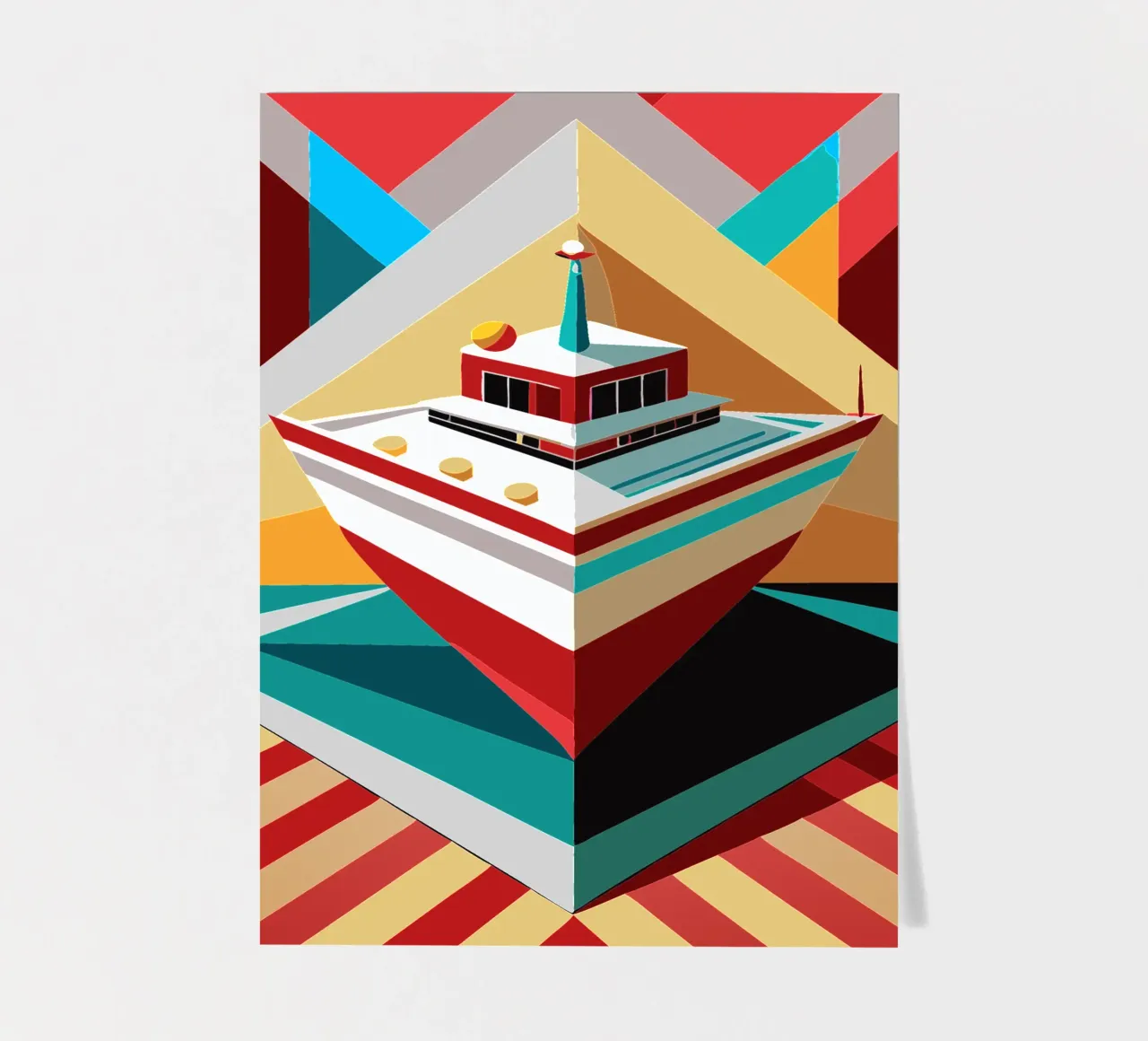 scheepsvector stickervel van Elfath