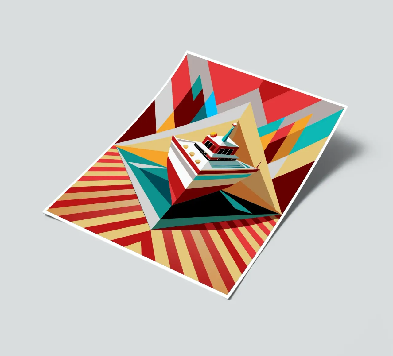 scheepsvector stickervel van Elfath