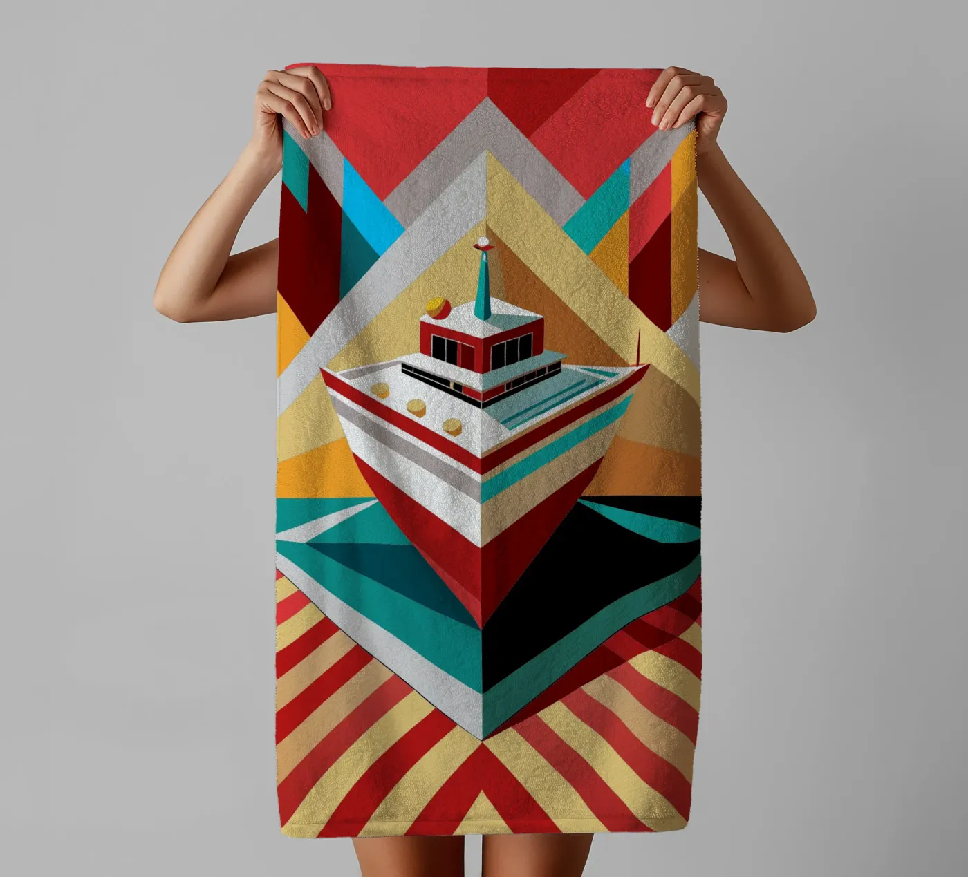 scheepsvector badhanddoek van Elfath