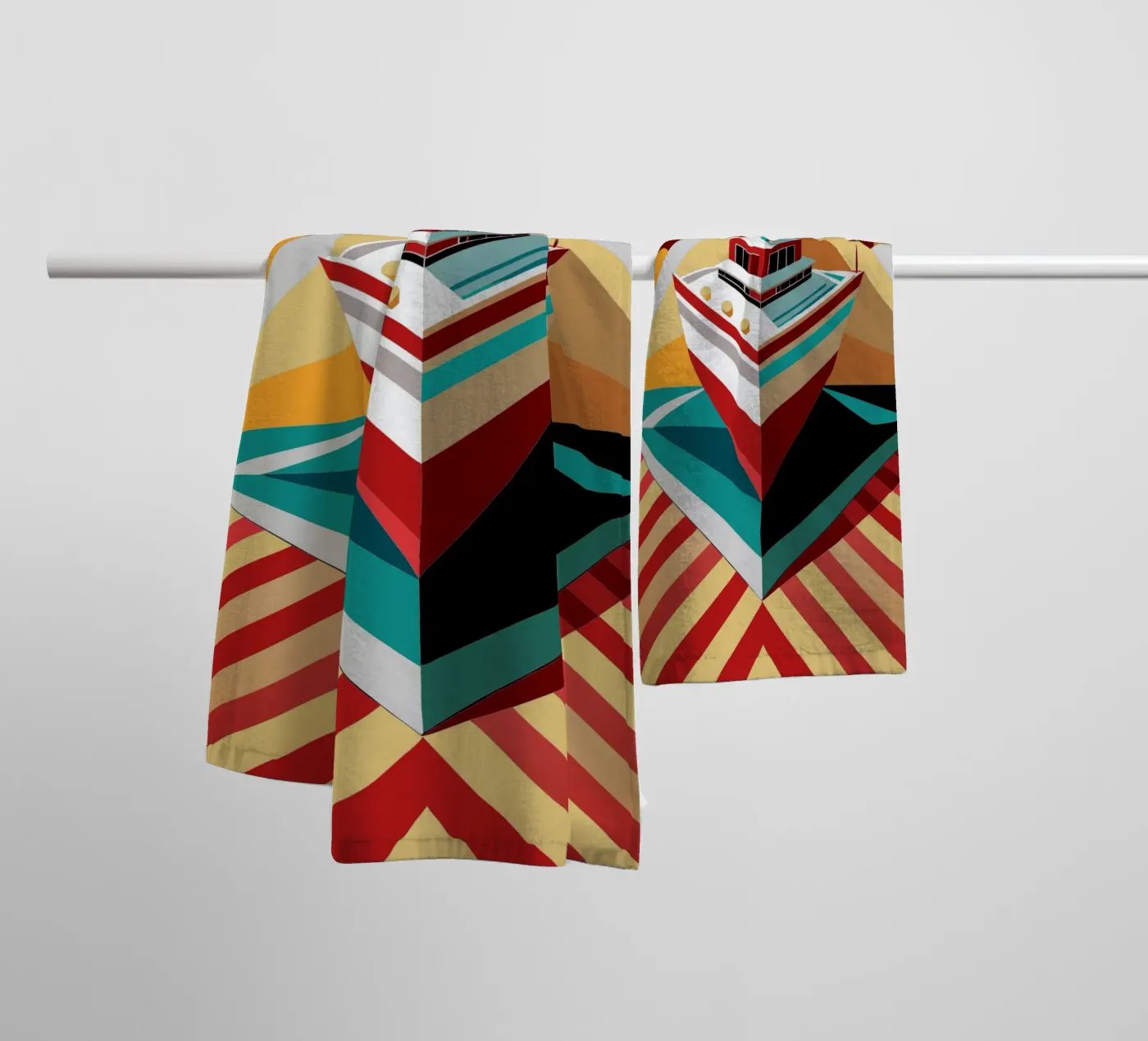 scheepsvector badhanddoek van Elfath