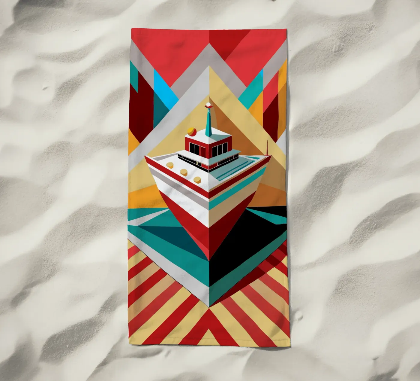 scheepsvector strandhanddoek van Elfath