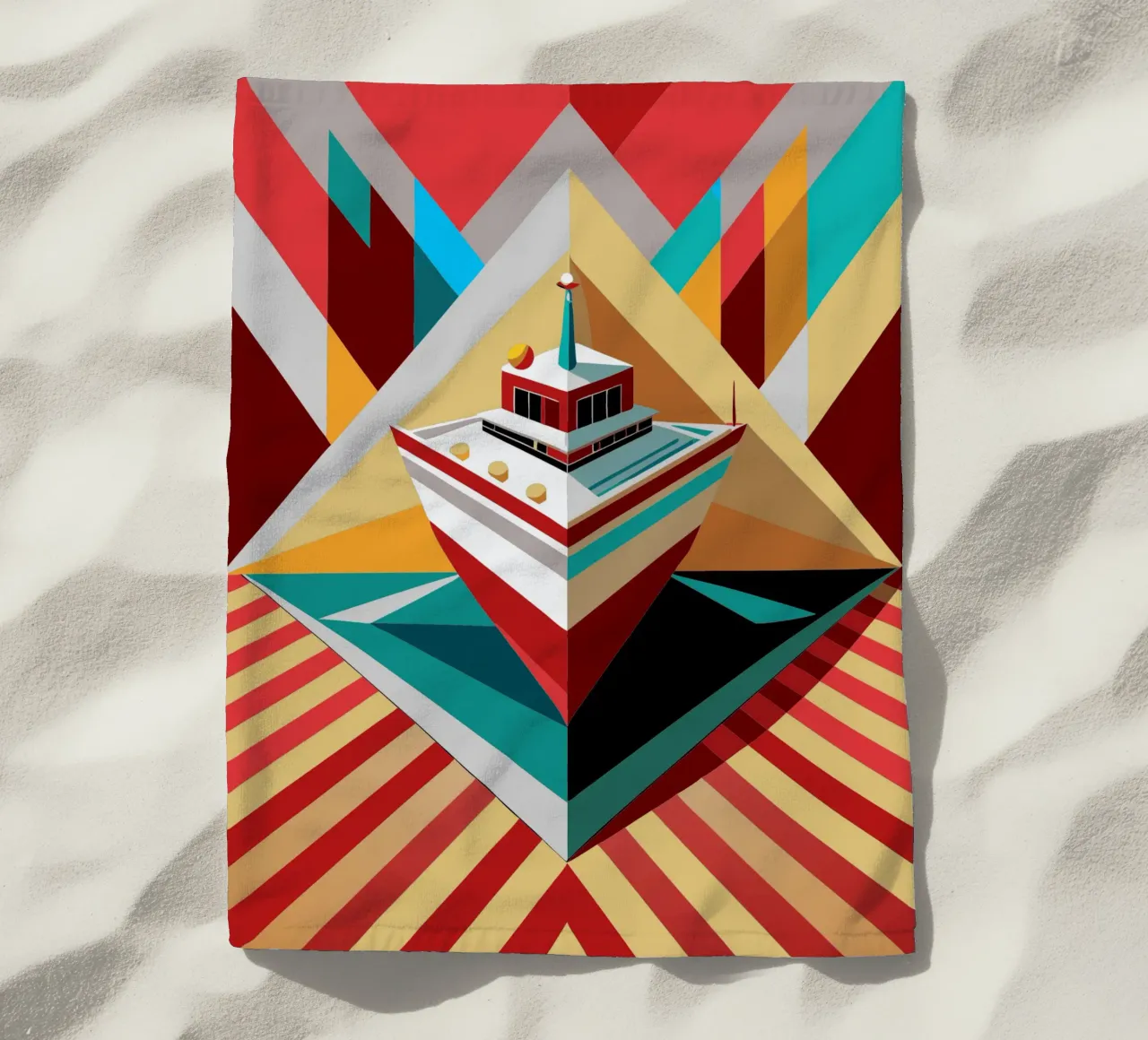 scheepsvector strandhanddoek van Elfath