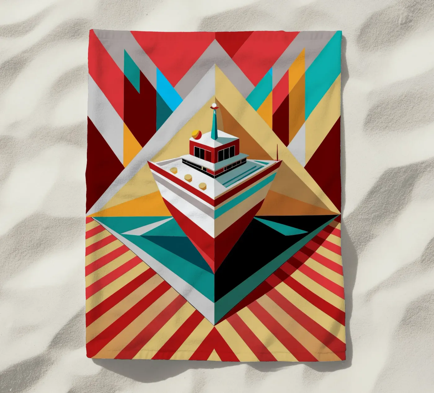 navire vectoriel serviette de plage de Elfath