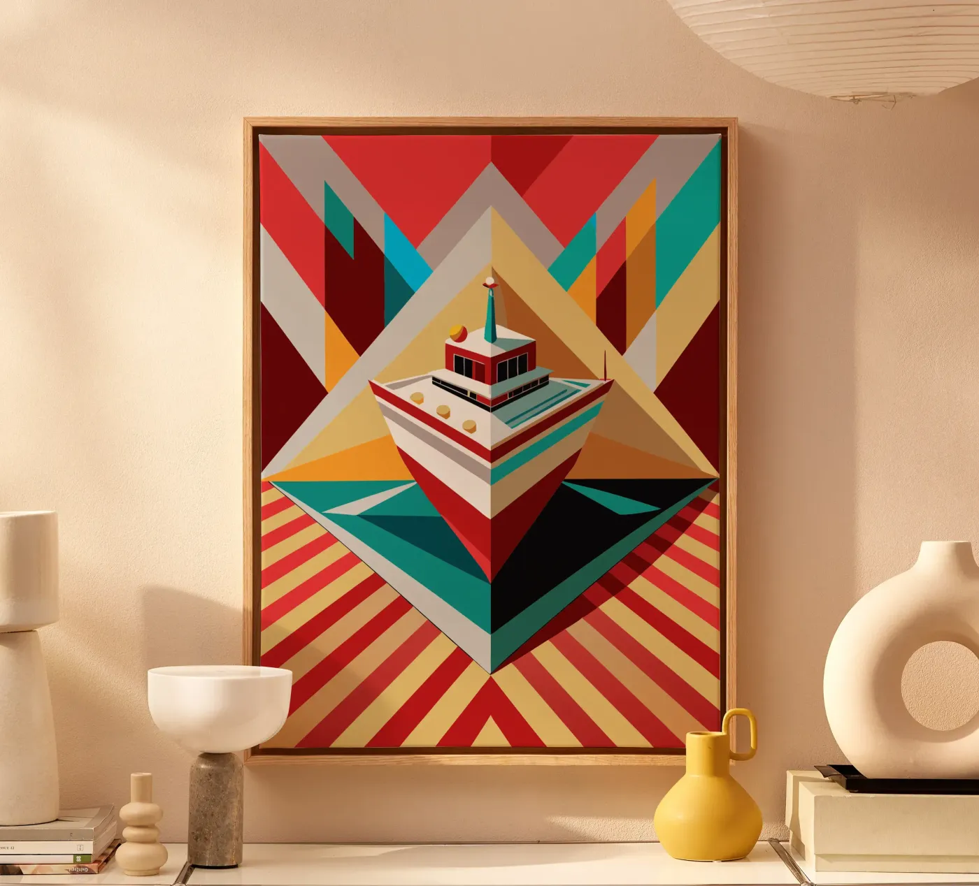 scheepsvector canvas van Elfath