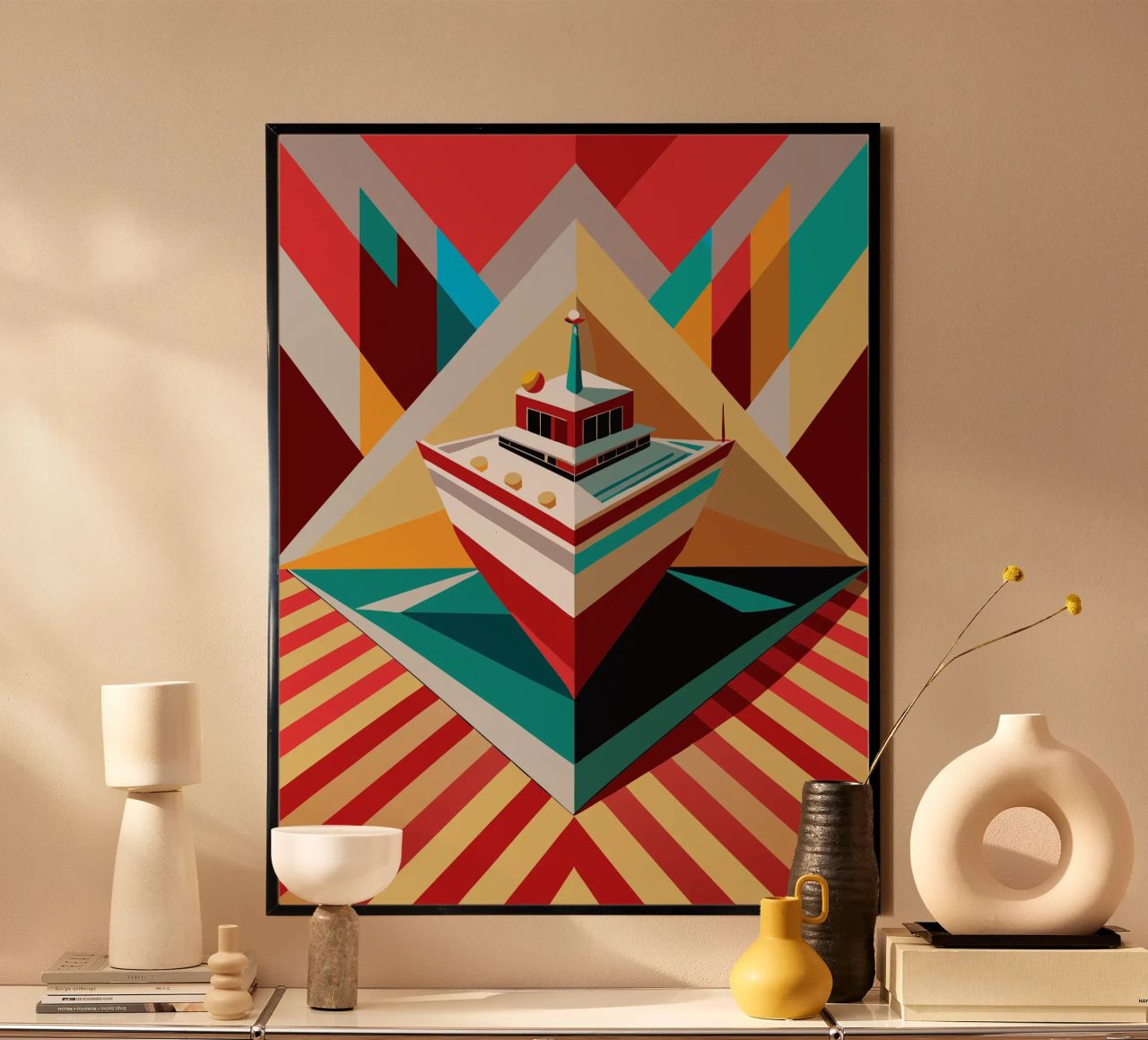 ship vector poster by Elfath