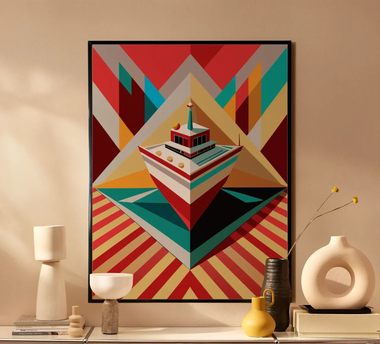 Schiffsvektor Poster von Elfath