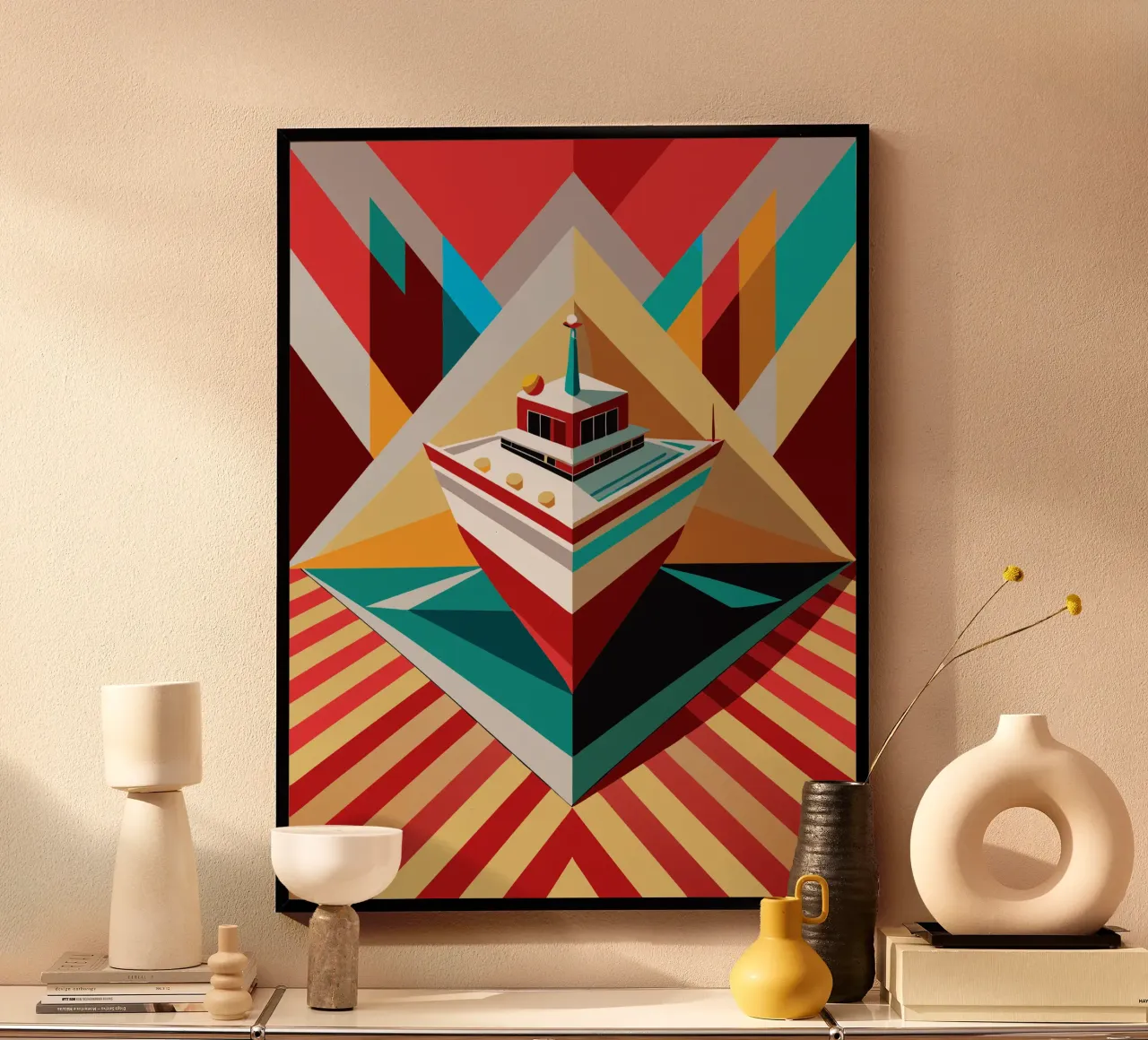 Schiffsvektor Poster von Elfath