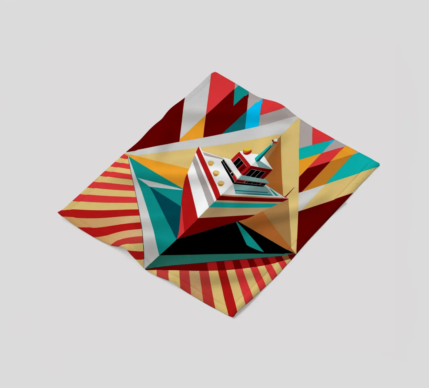 ship vector fleece blanket by Elfath