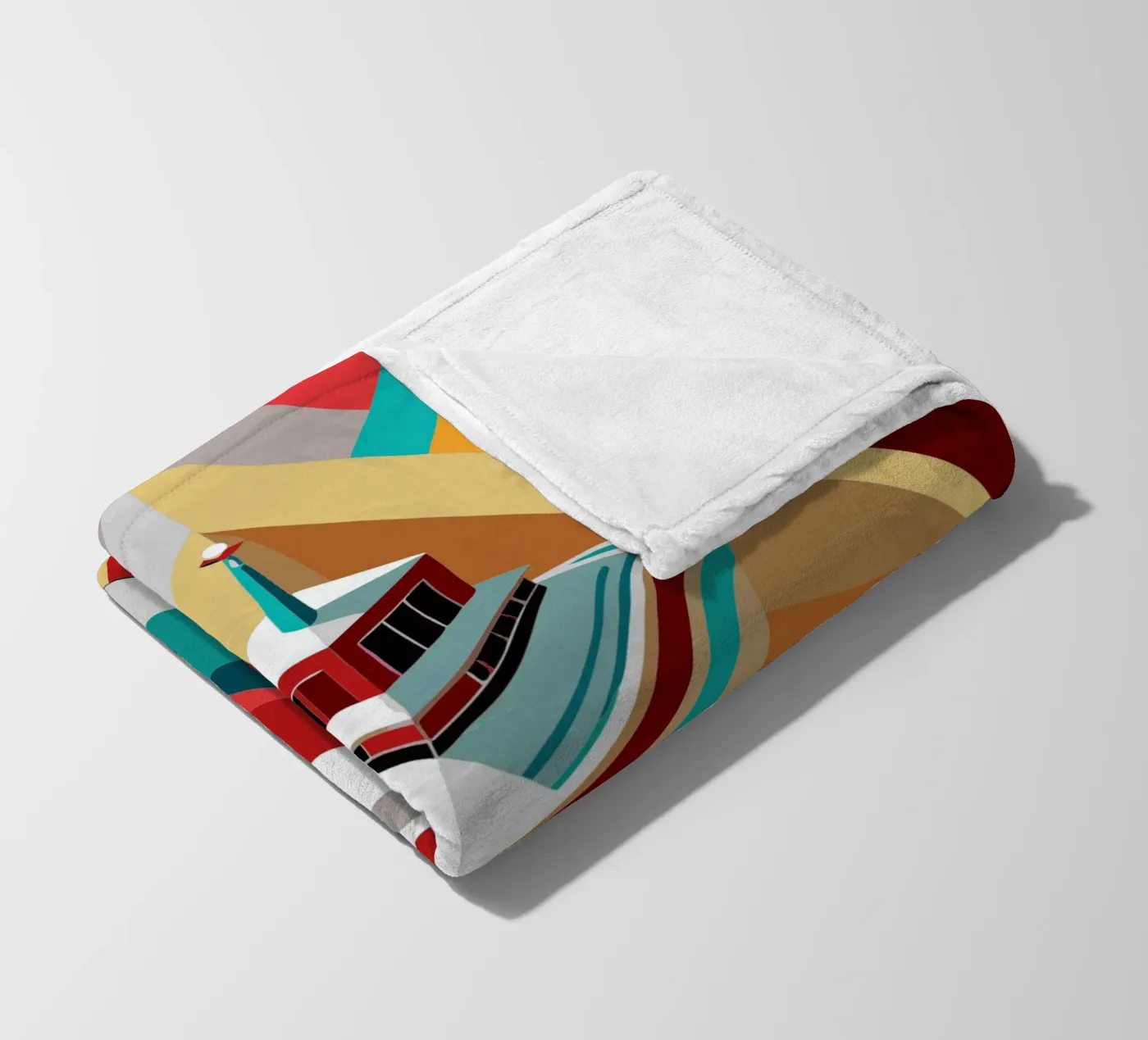 ship vector fleece blanket by Elfath
