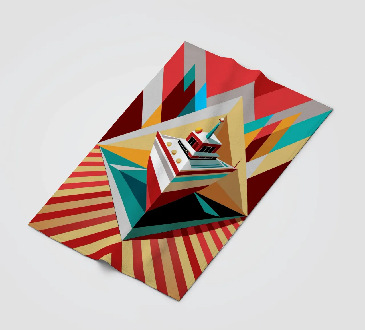 Schiffsvektor Fleecedecke von Elfath