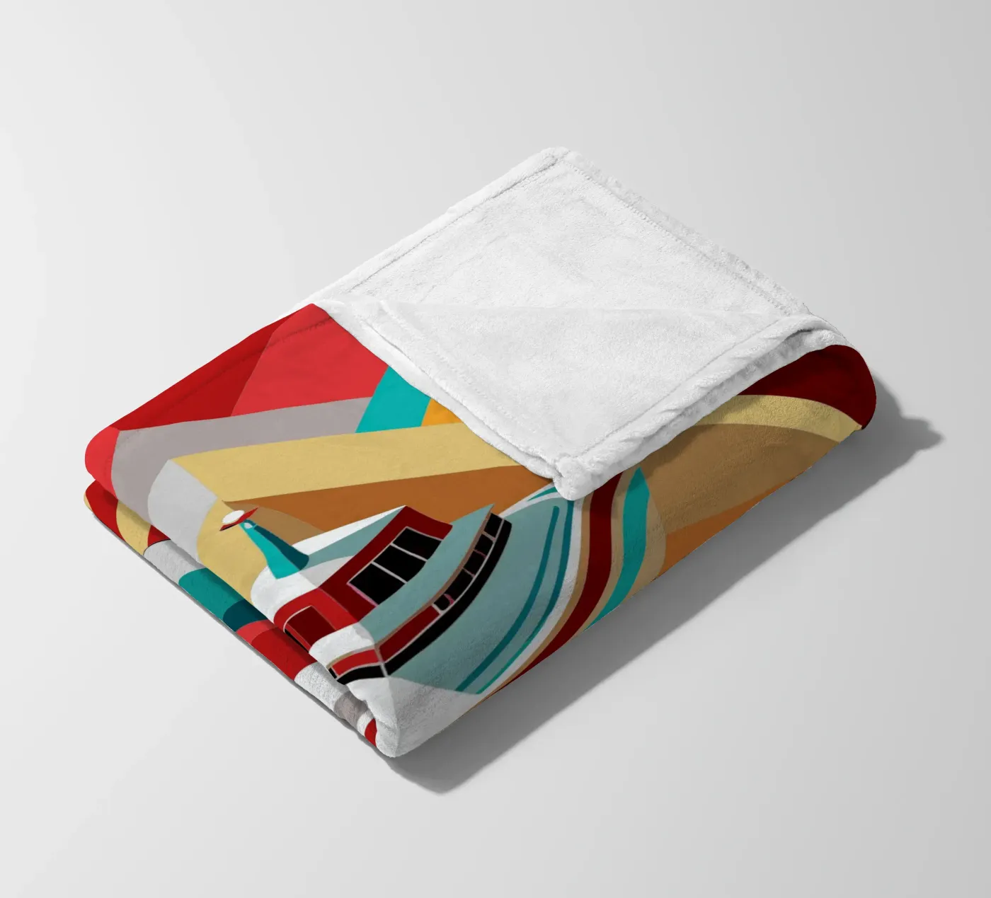 ship vector fleece blanket by Elfath