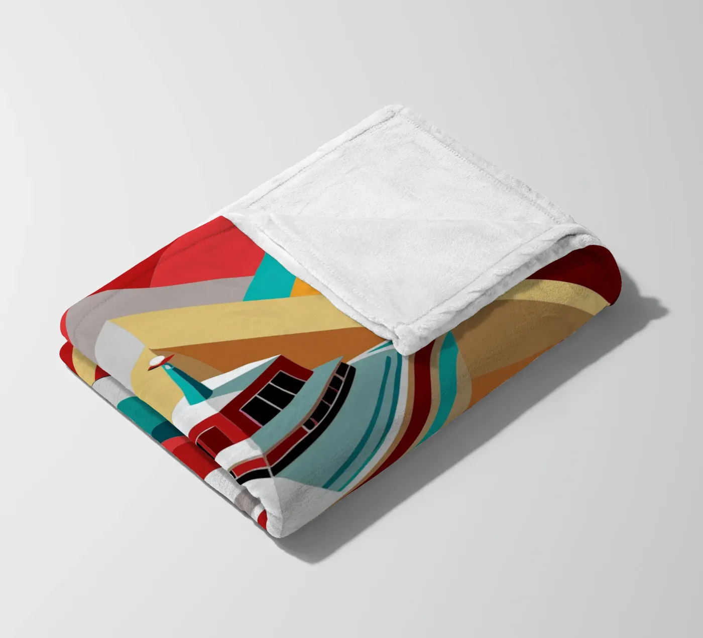 ship vector fleece blanket by Elfath