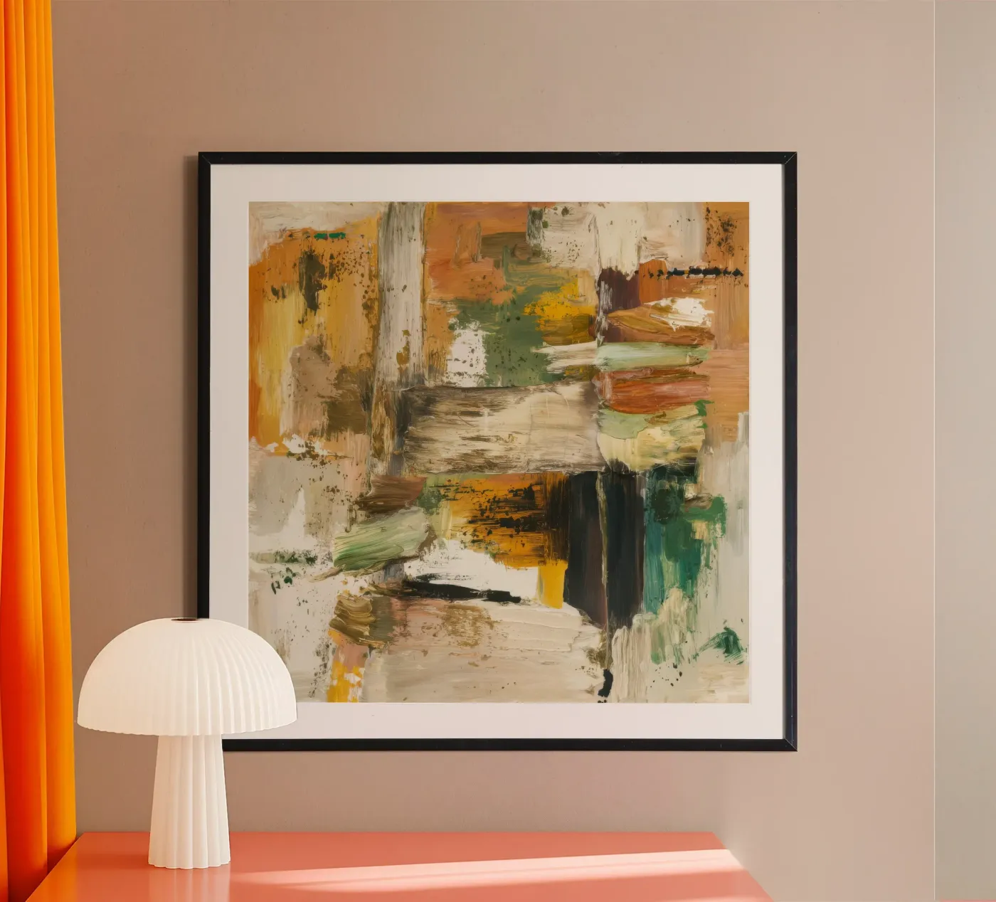 Woestijn Aarde Strata poster van Dream Spectrum