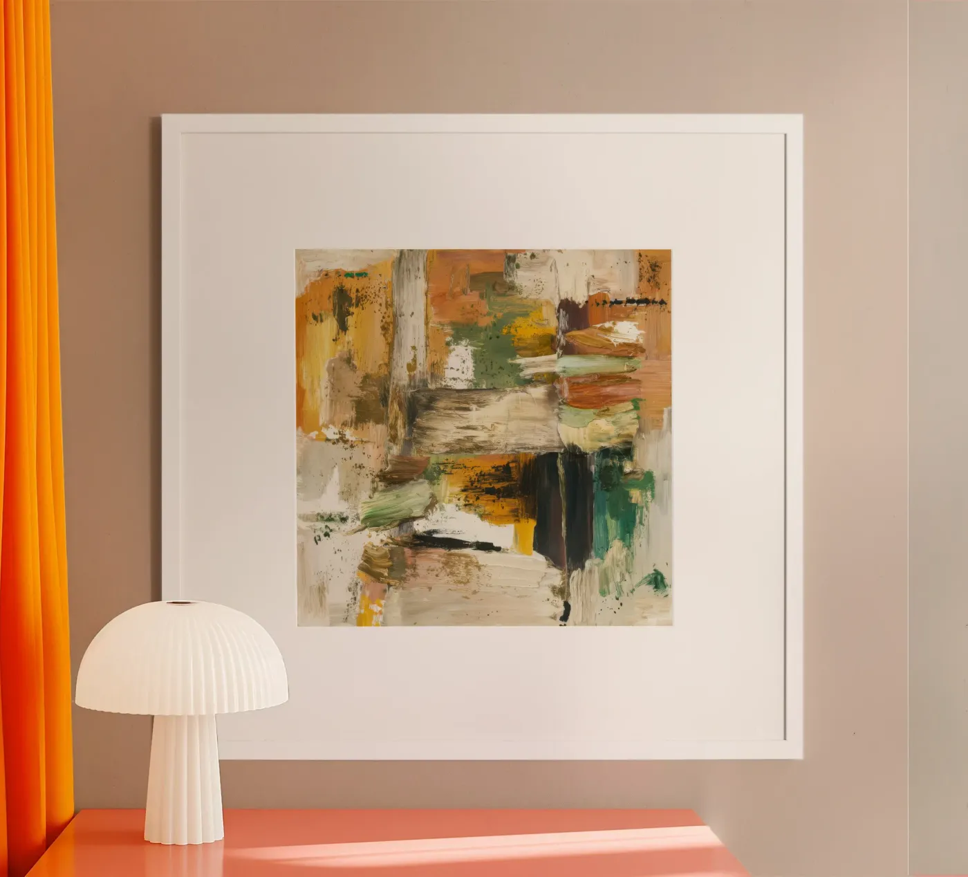 Woestijn Aarde Strata poster van Dream Spectrum