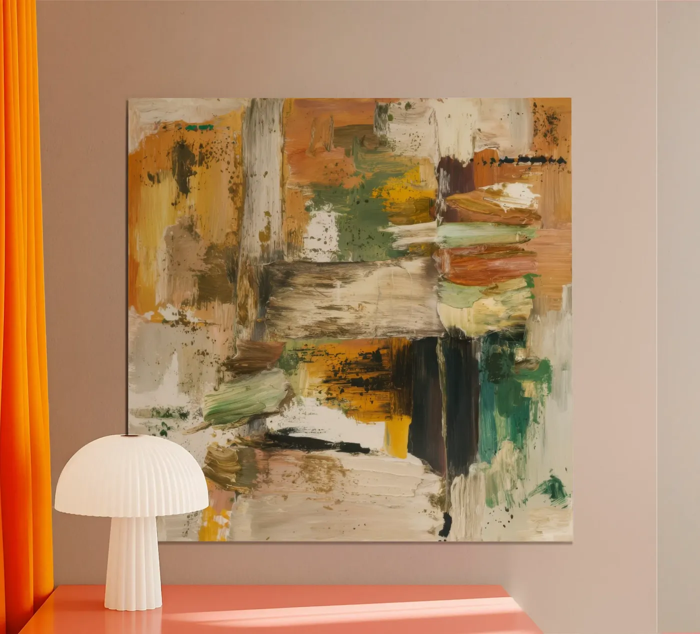 Woestijn Aarde Strata poster van Dream Spectrum