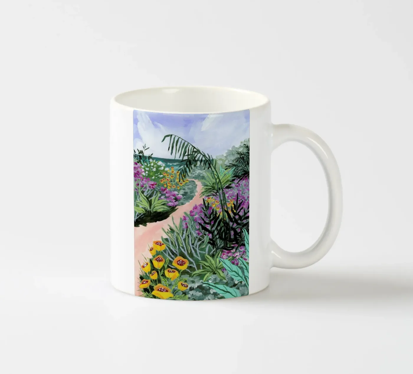 Pacific Path 2 ceramic mug by Sarah Gesek