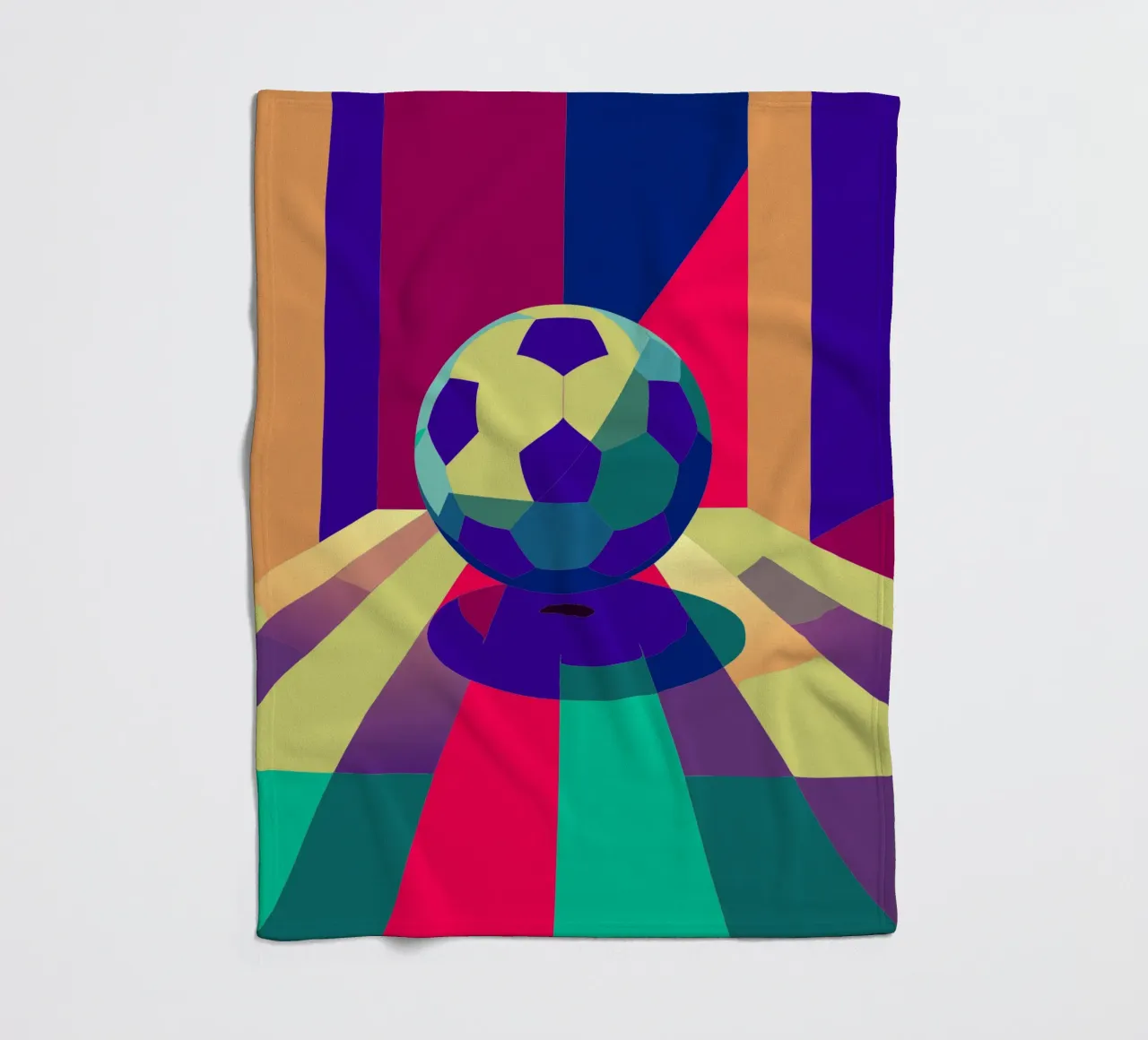 pallone da calcio arte vettoriale coperta in pile da Elfath