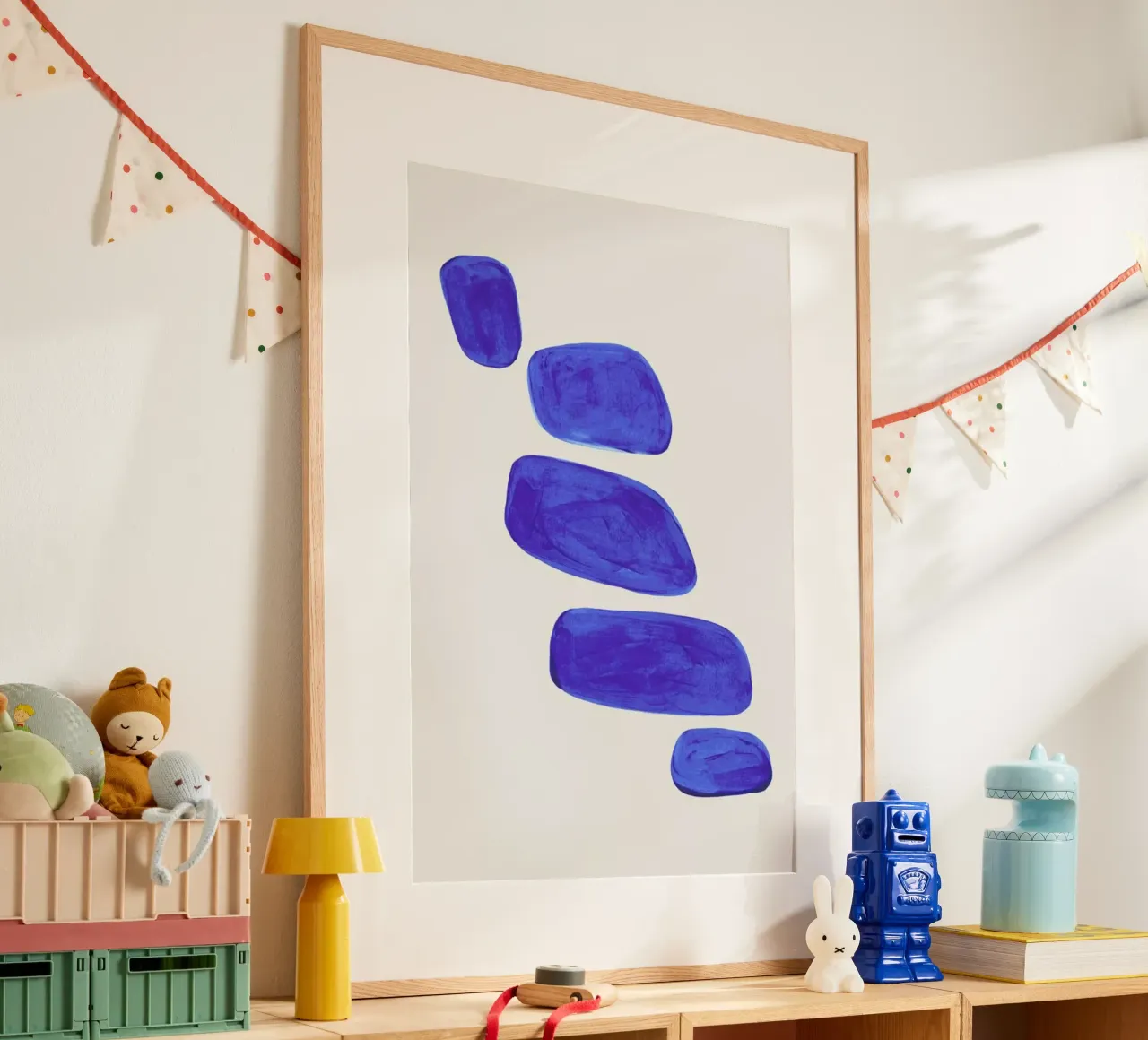 Ultramarine Pebbles poster da EnShape