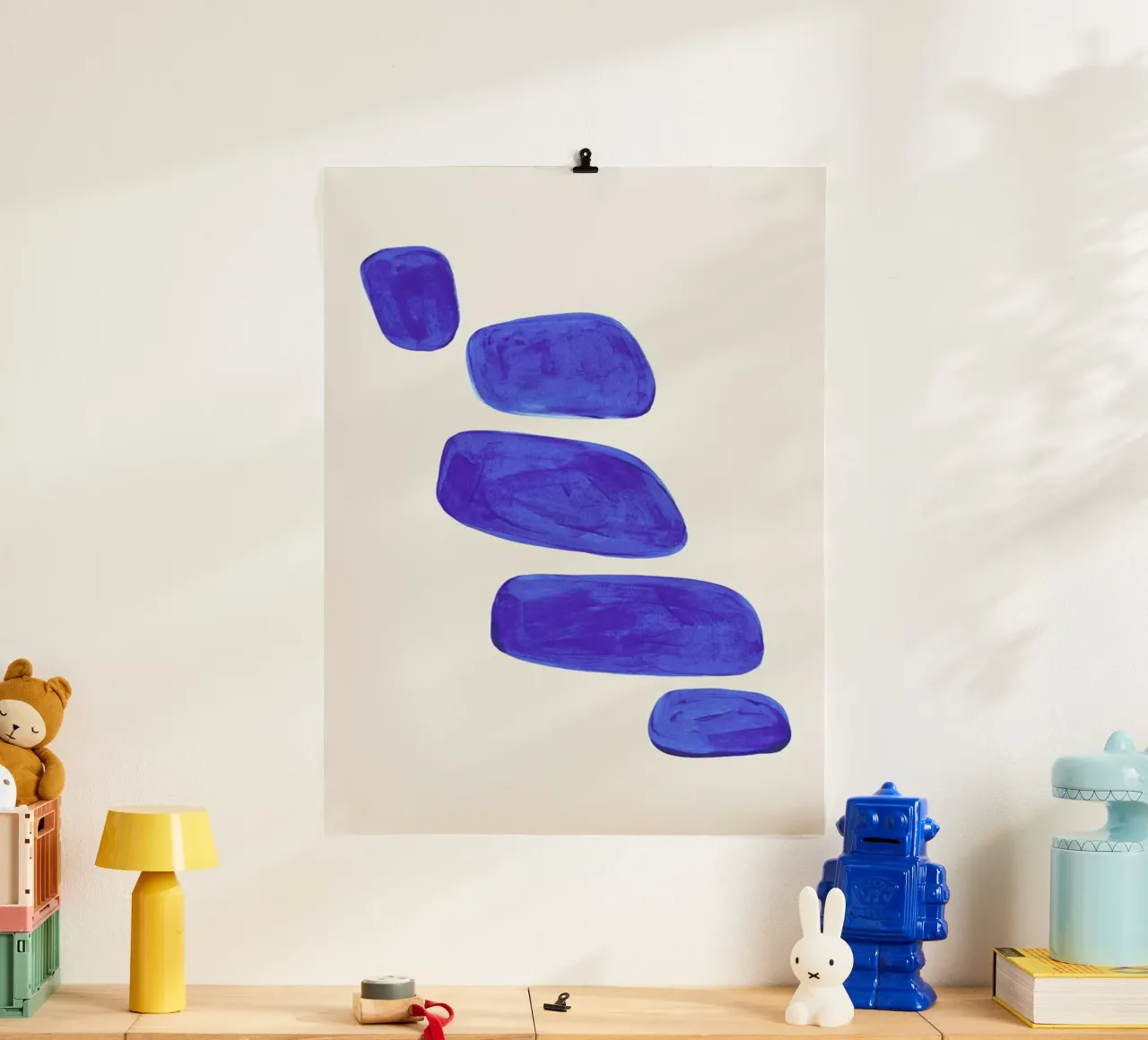 Ultramarine Pebbles poster da EnShape