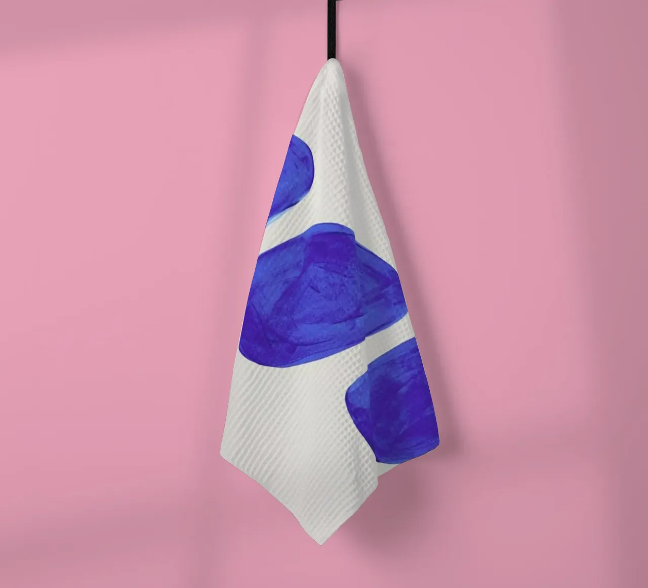Ultramarine Pebbles tea towel by EnShape