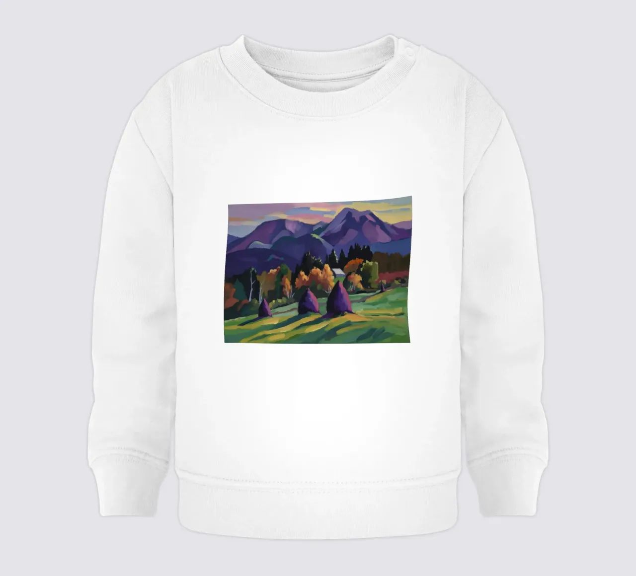 Sogni di pagliaio alpino felpa neonato da Radiance Landscape