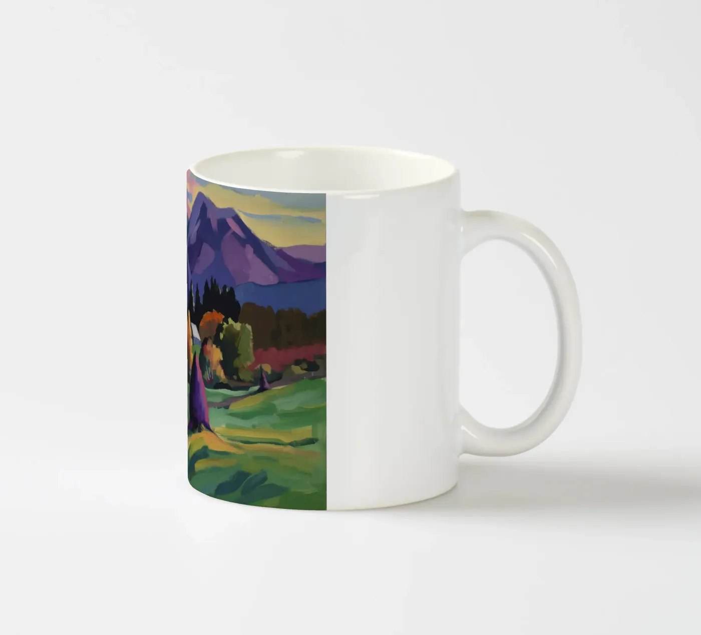 Alpine Haystack Dreams ceramic mug by Radiance Landscape