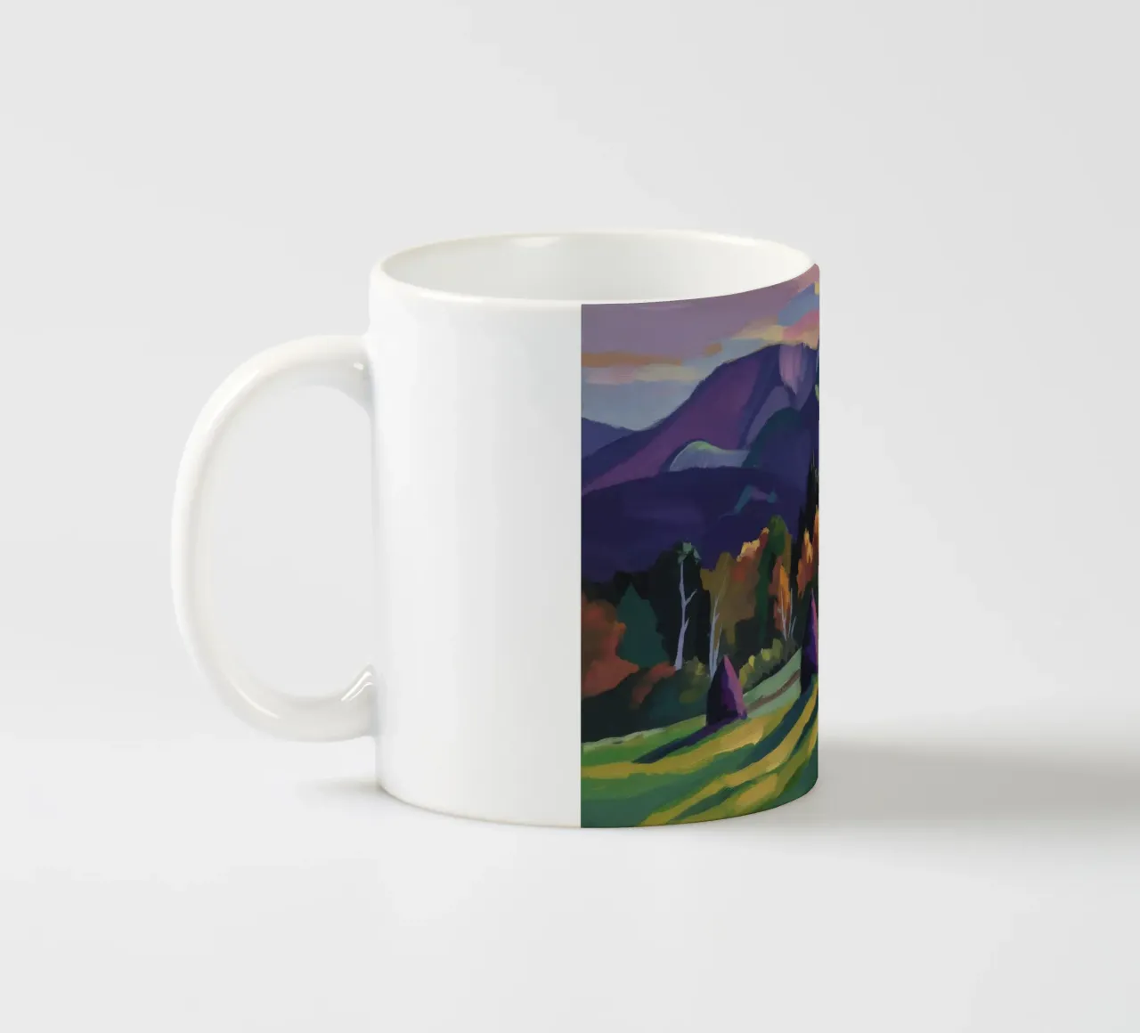 Sogni di pagliaio alpino tazza in ceramica da Radiance Landscape