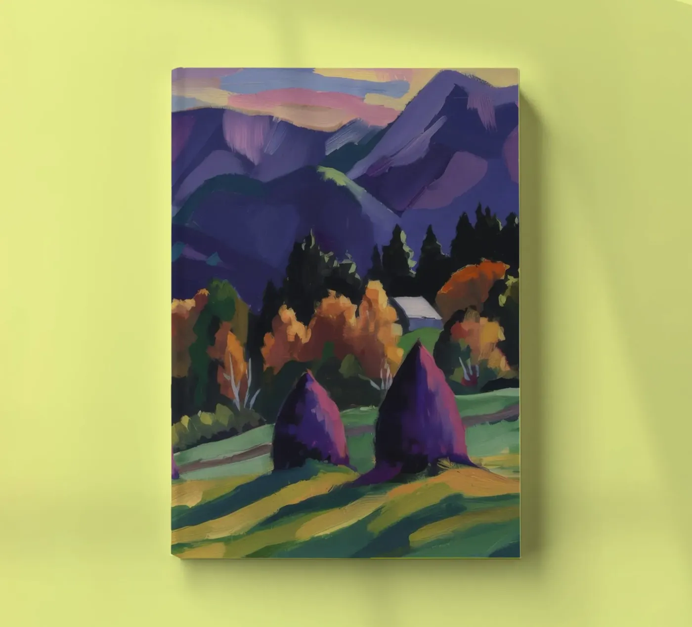 Alpine Haystack Dreams notebook by Radiance Landscape