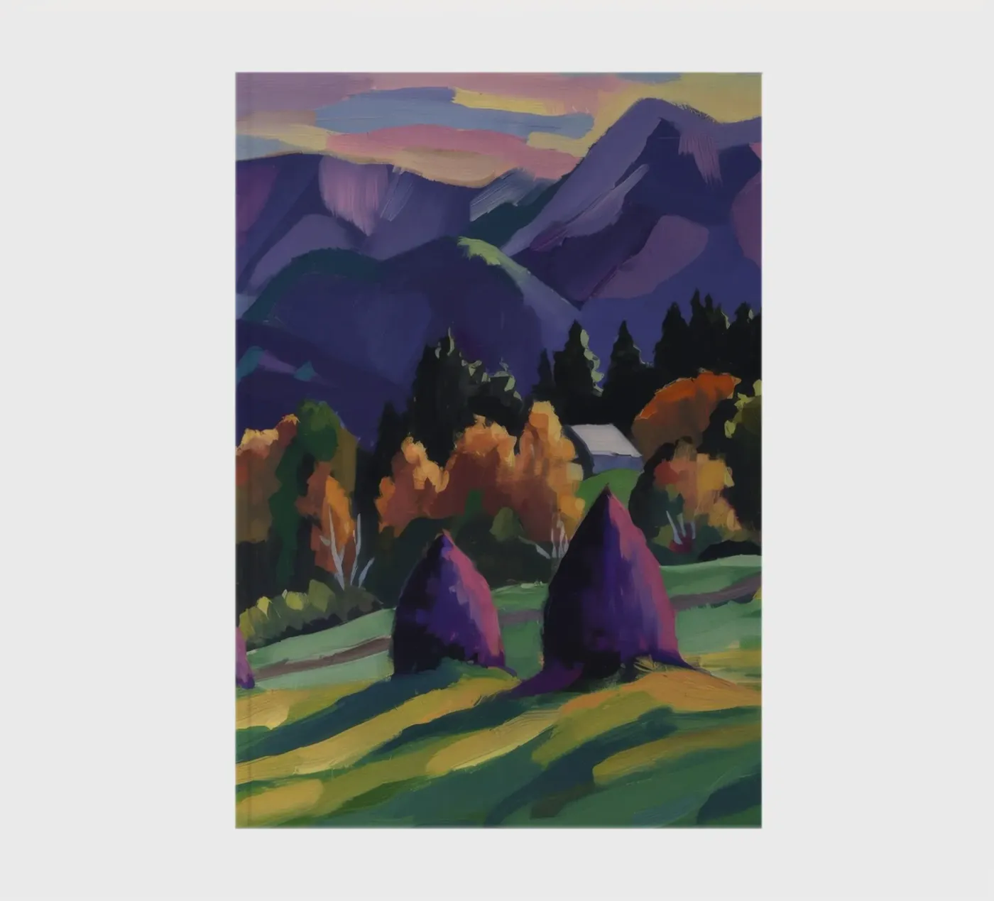 Alpine Haystack Dreams notebook by Radiance Landscape