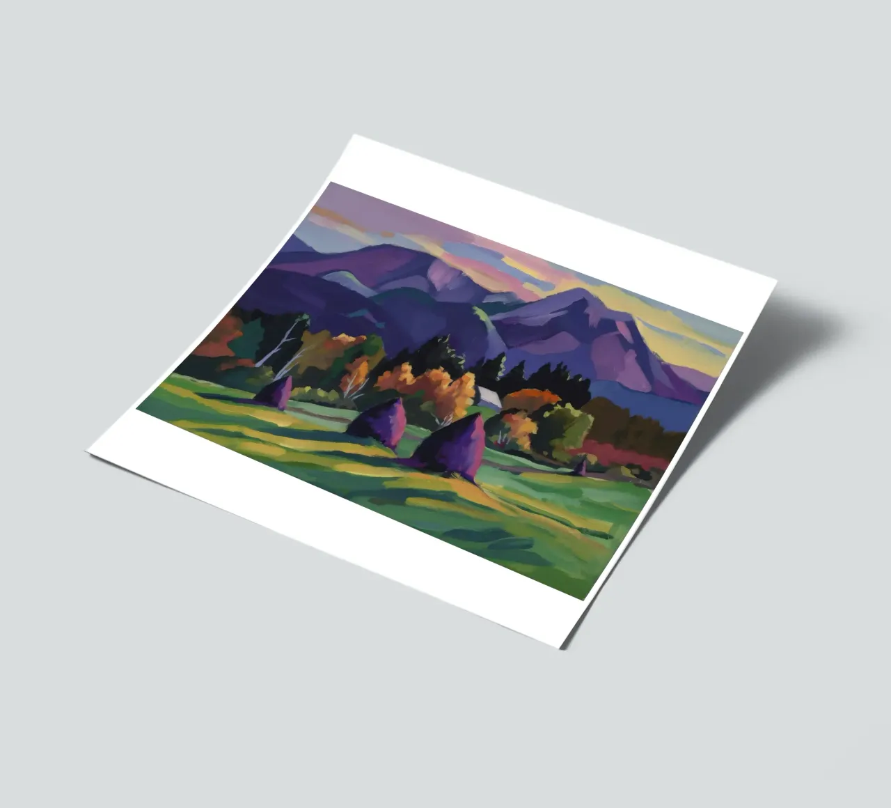 Alpine Heuhaufen-Träume Stickerbogen von Radiance Landscape