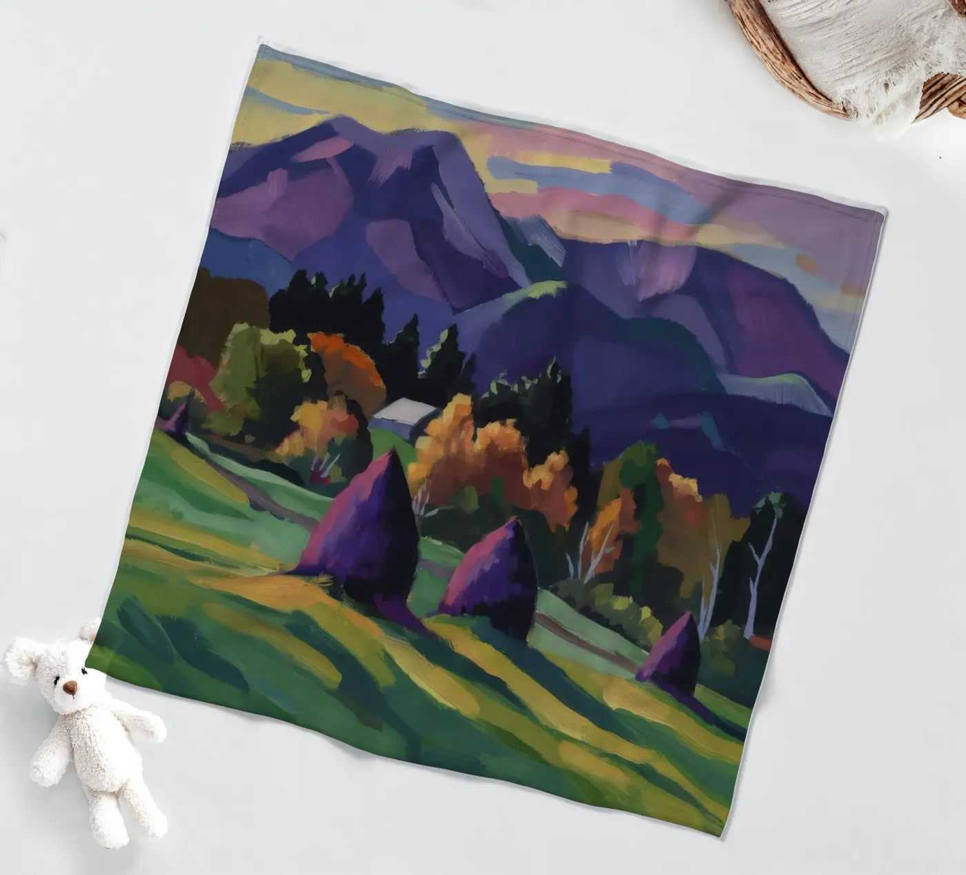 Alpine hooiberg dromen fleecedeken van Radiance Landscape