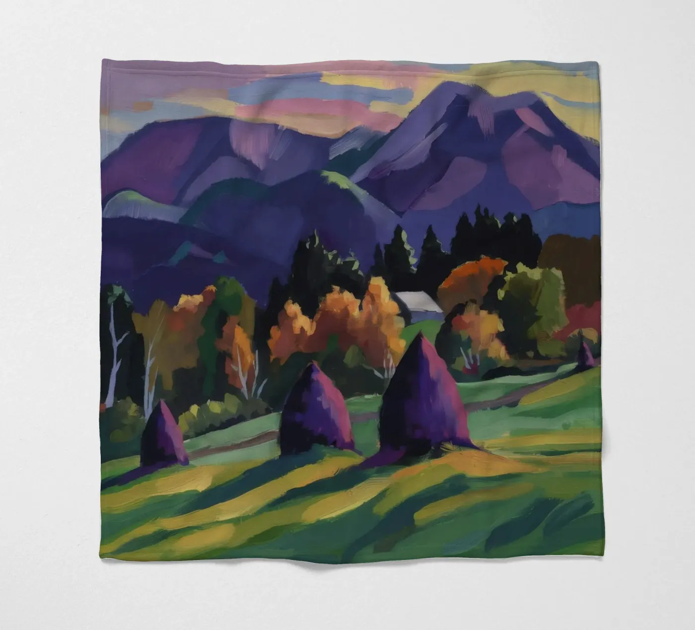 Alpine hooiberg dromen fleecedeken van Radiance Landscape