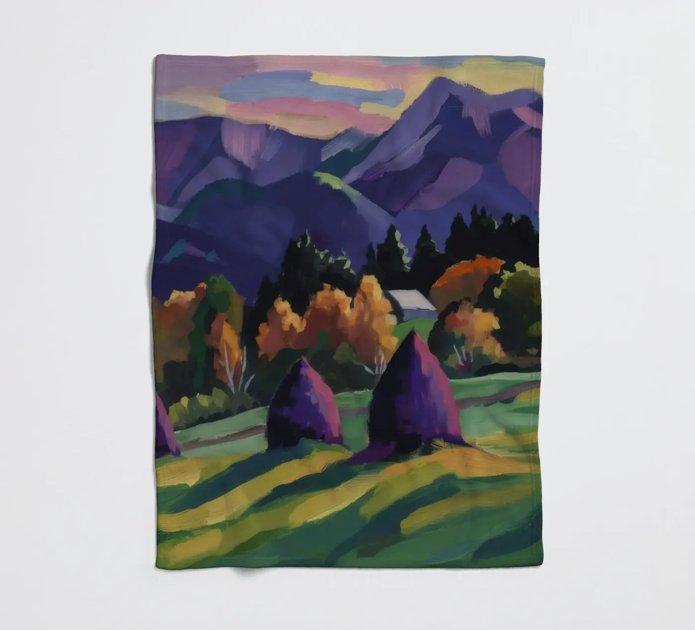 Alpine hooiberg dromen fleecedeken van Radiance Landscape