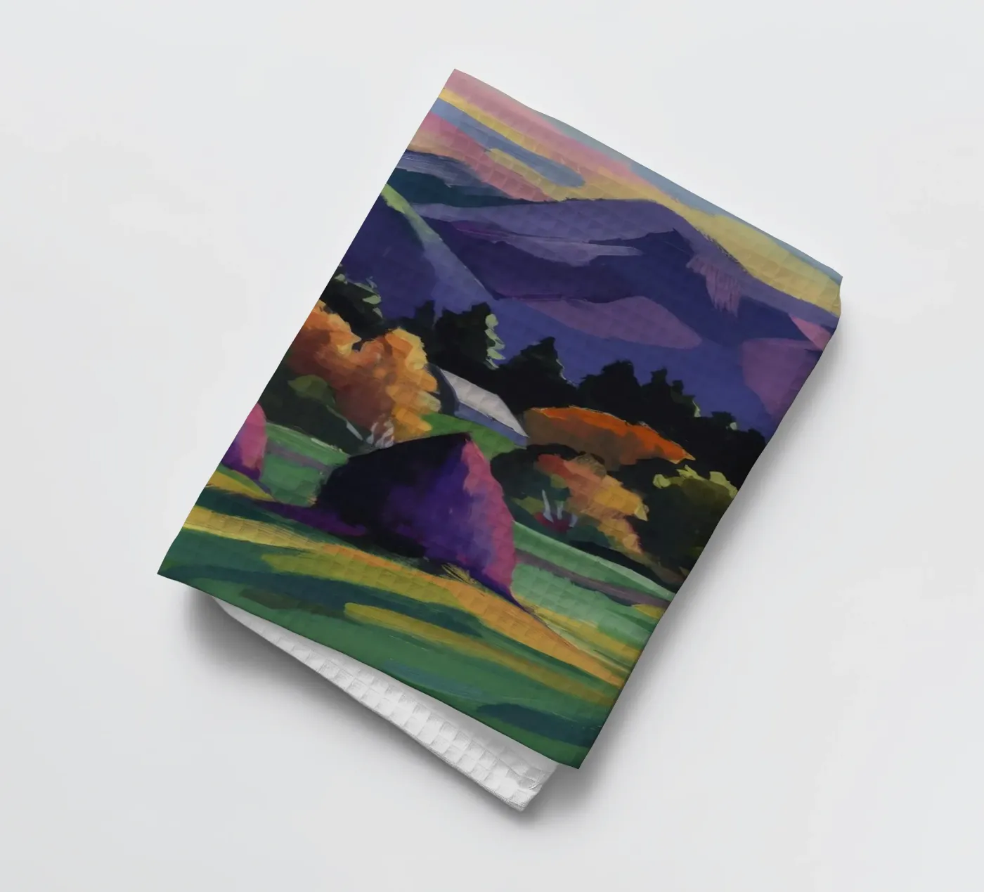 Alpine Heuhaufen-Träume Geschirrtuch von Radiance Landscape