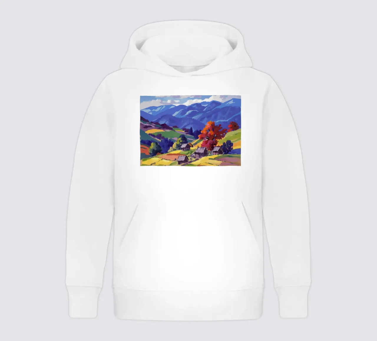 Panorama del Pico Ardiente sudadera con capucha para niño de Celestial Harmony