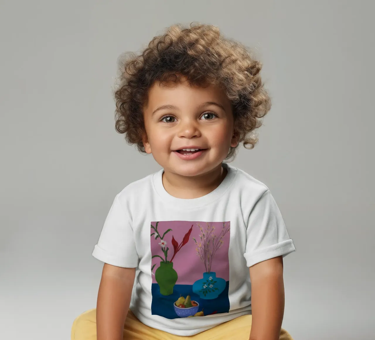 Verdant Plate Bloom baby t-shirt by Opal Strokes