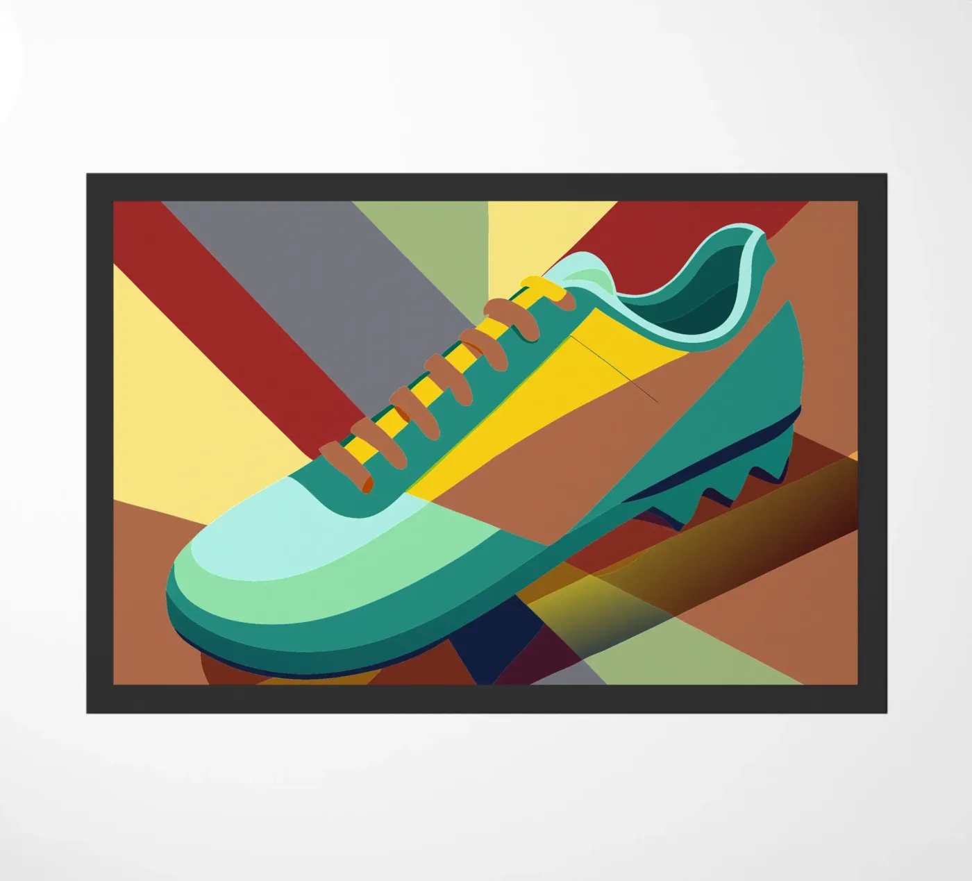 soccer shoes vector doormat by Elfath