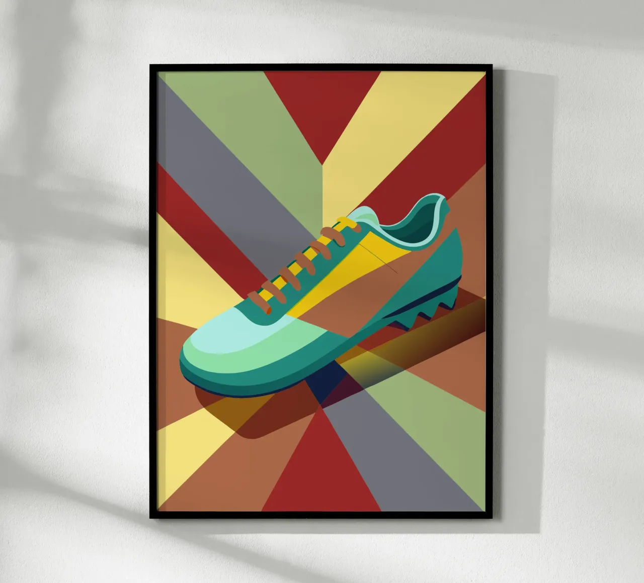 scarpe da calcio vettoriali poster con telaio in plastica da Elfath