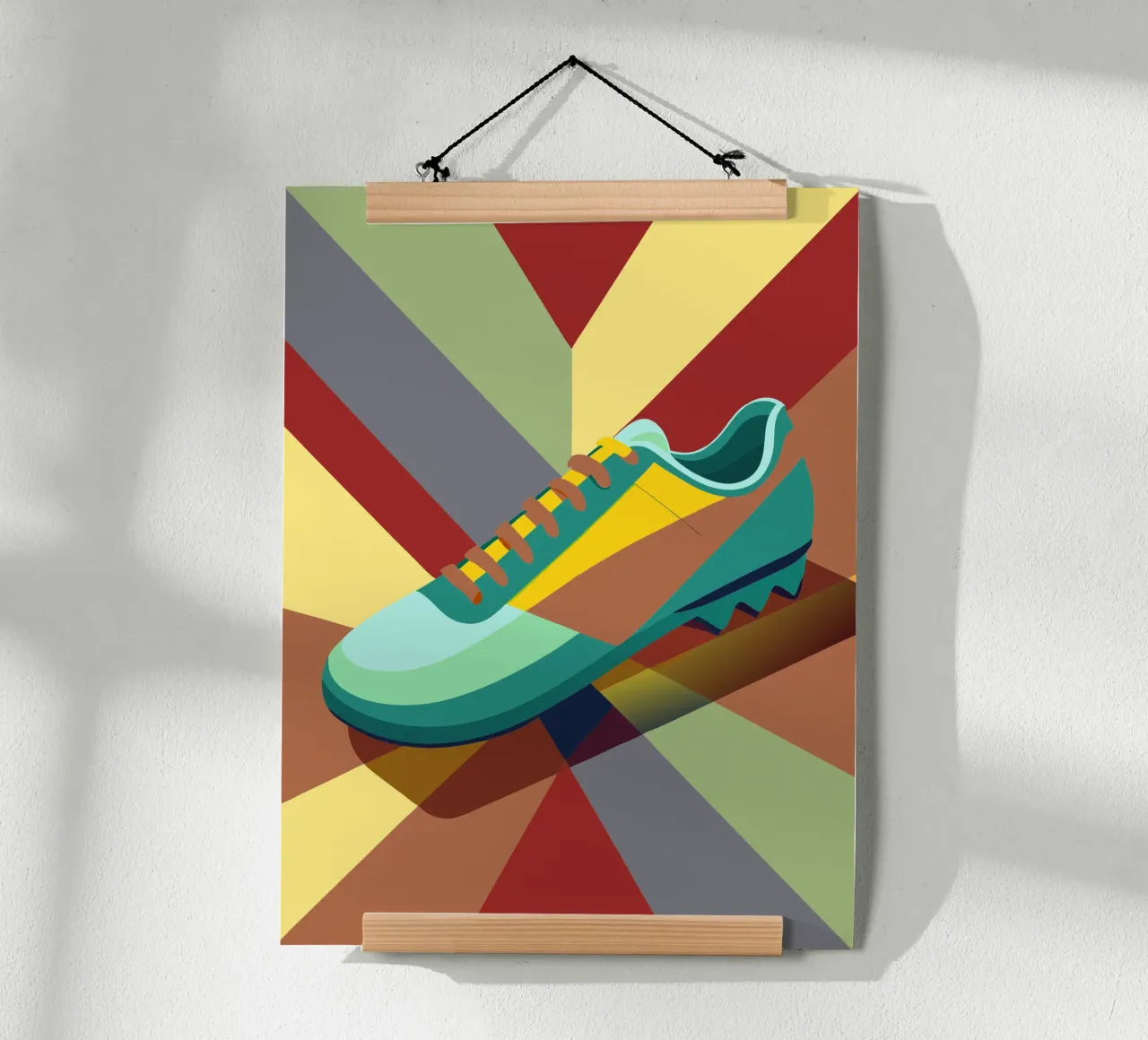 scarpe da calcio vettoriali poster con telaio in plastica da Elfath