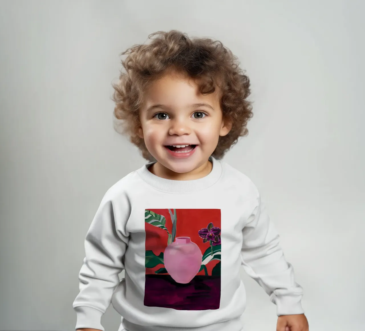 Foglia di rosato felpa neonato da Opal Strokes