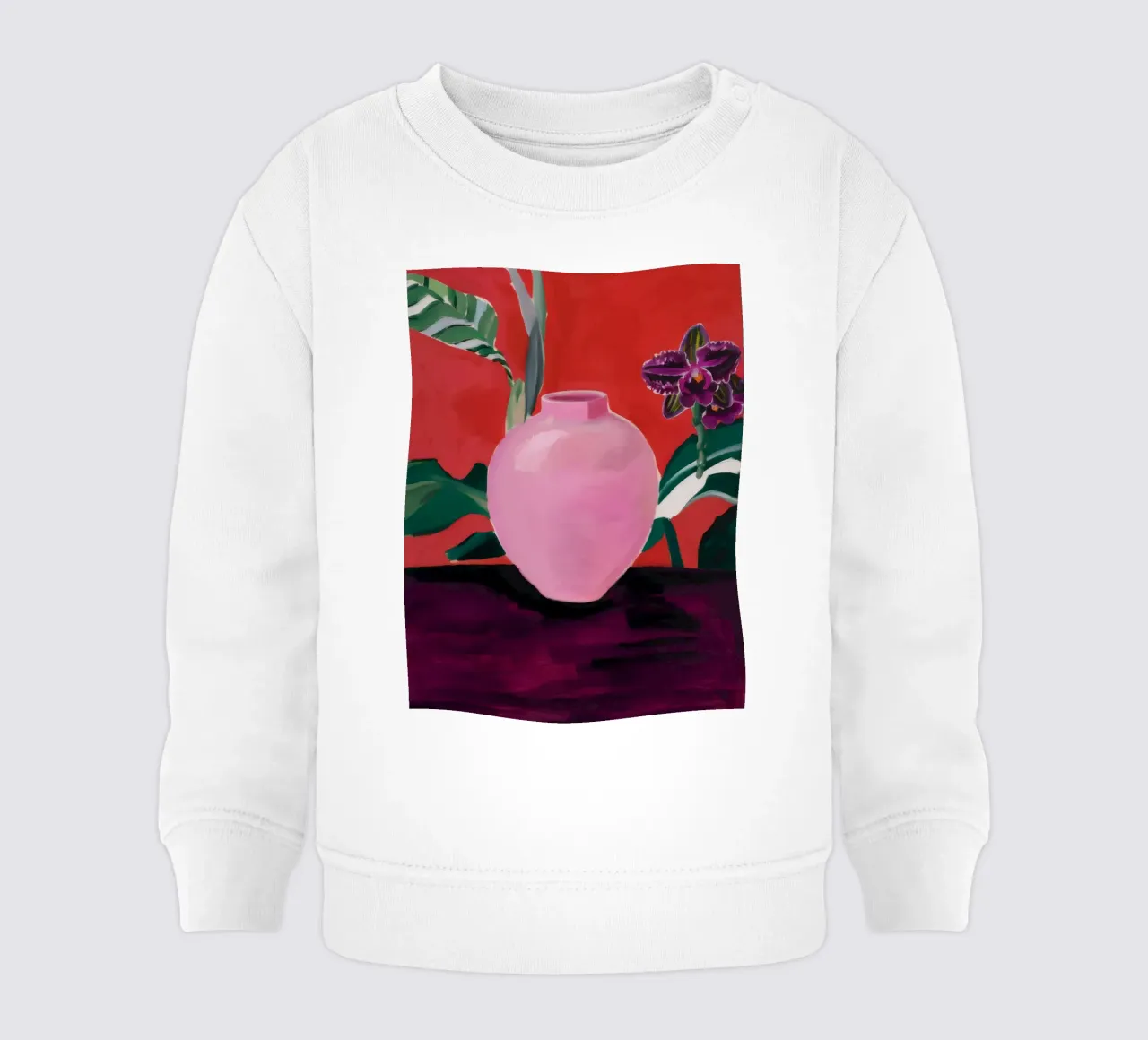 Foglia di rosato felpa neonato da Opal Strokes