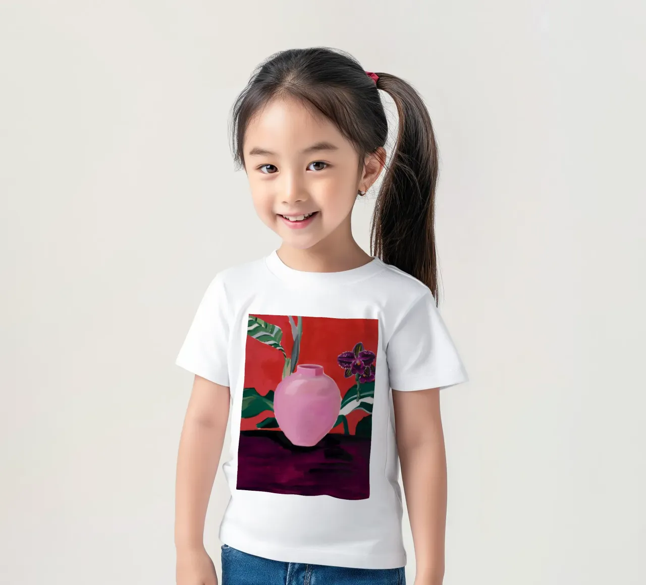 Roseate Leaf Lush kids t-shirt by Opal Strokes
