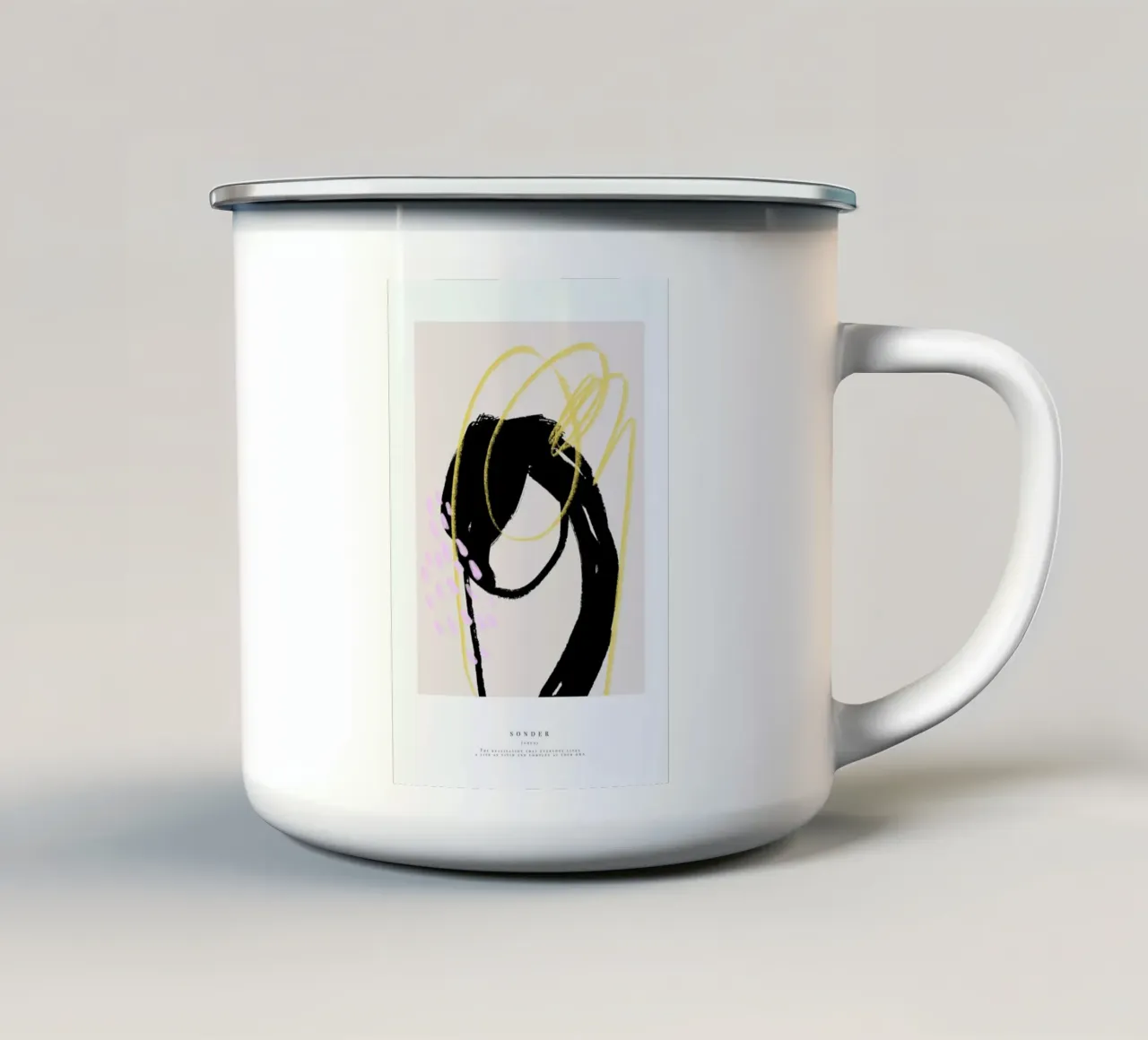 Sonder tazza in smalto da Pure