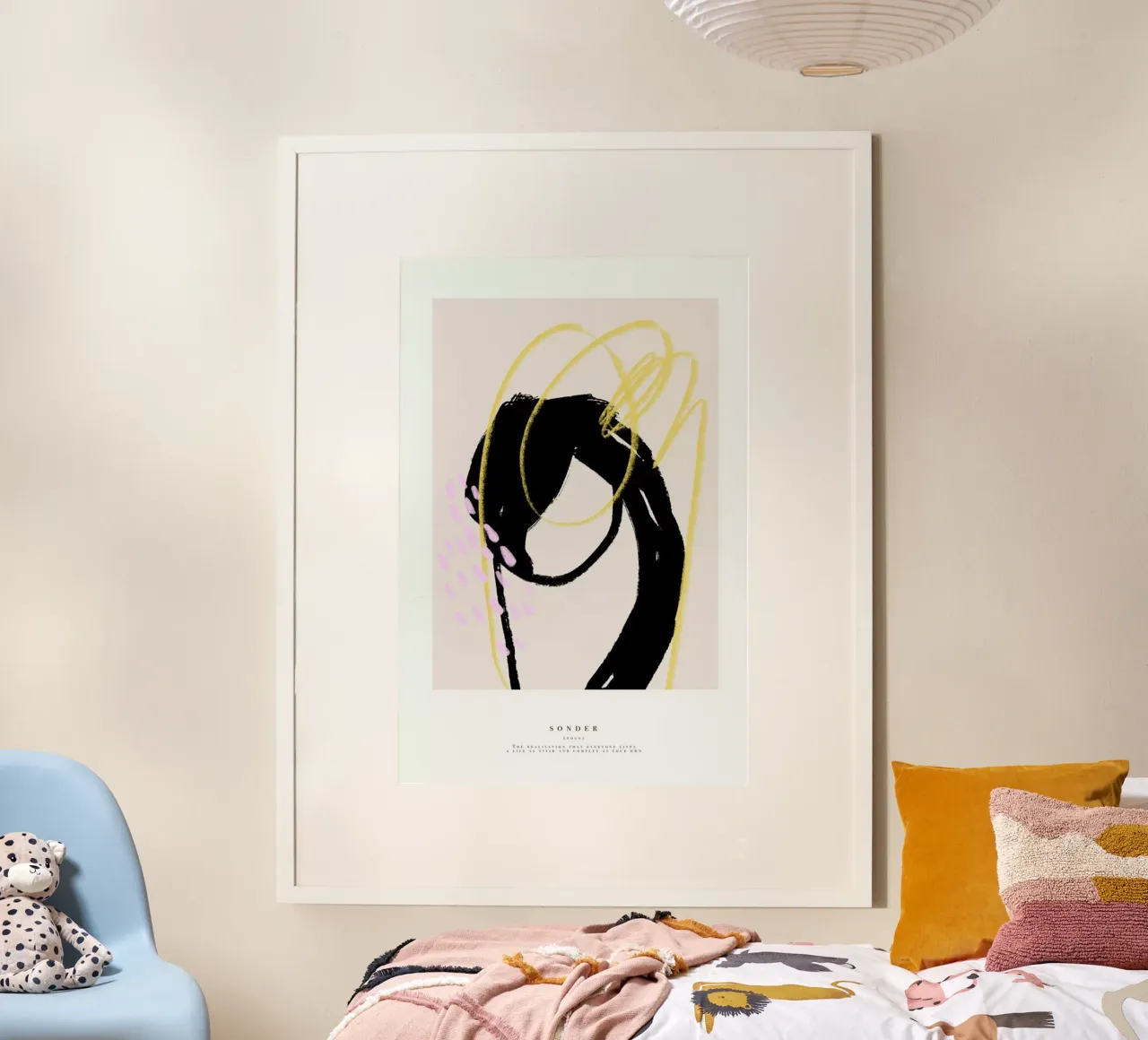 Sonder poster with aluminum frame by Pure