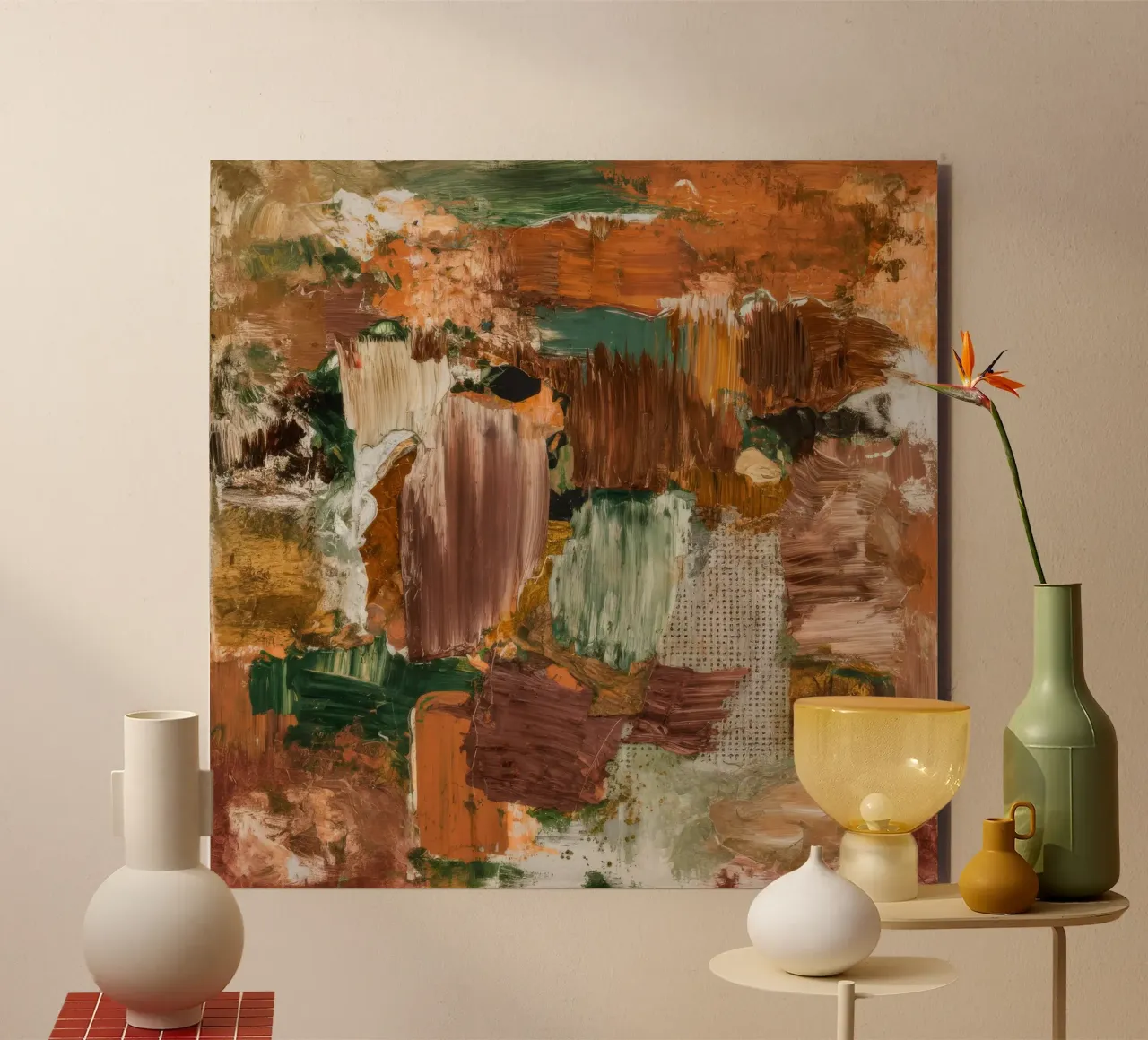 Terracotta Field Patches alluminio dibond da Dream Spectrum