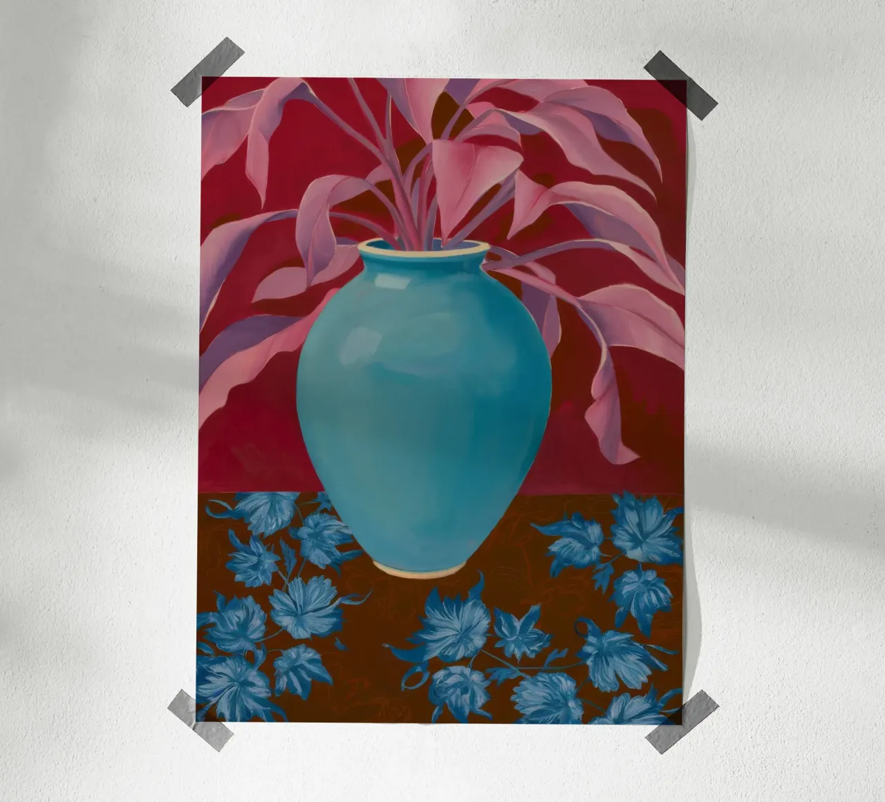 Arazzo turchese Lush poster da Opal Strokes