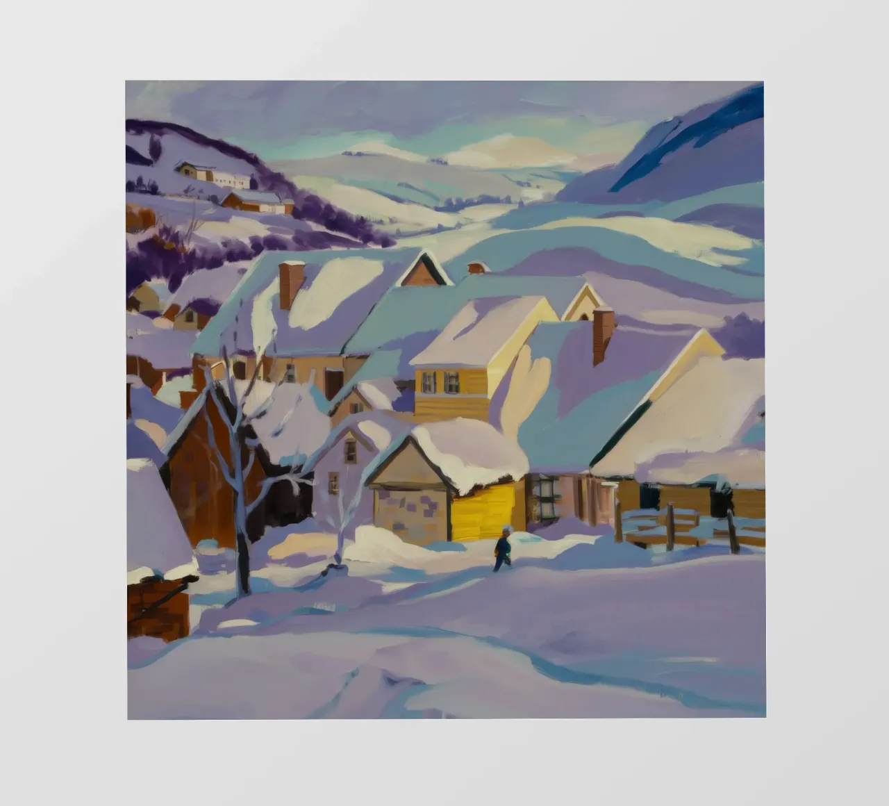 Nevicata Bagliore della sera telo in pvc da Celestial Harmony
