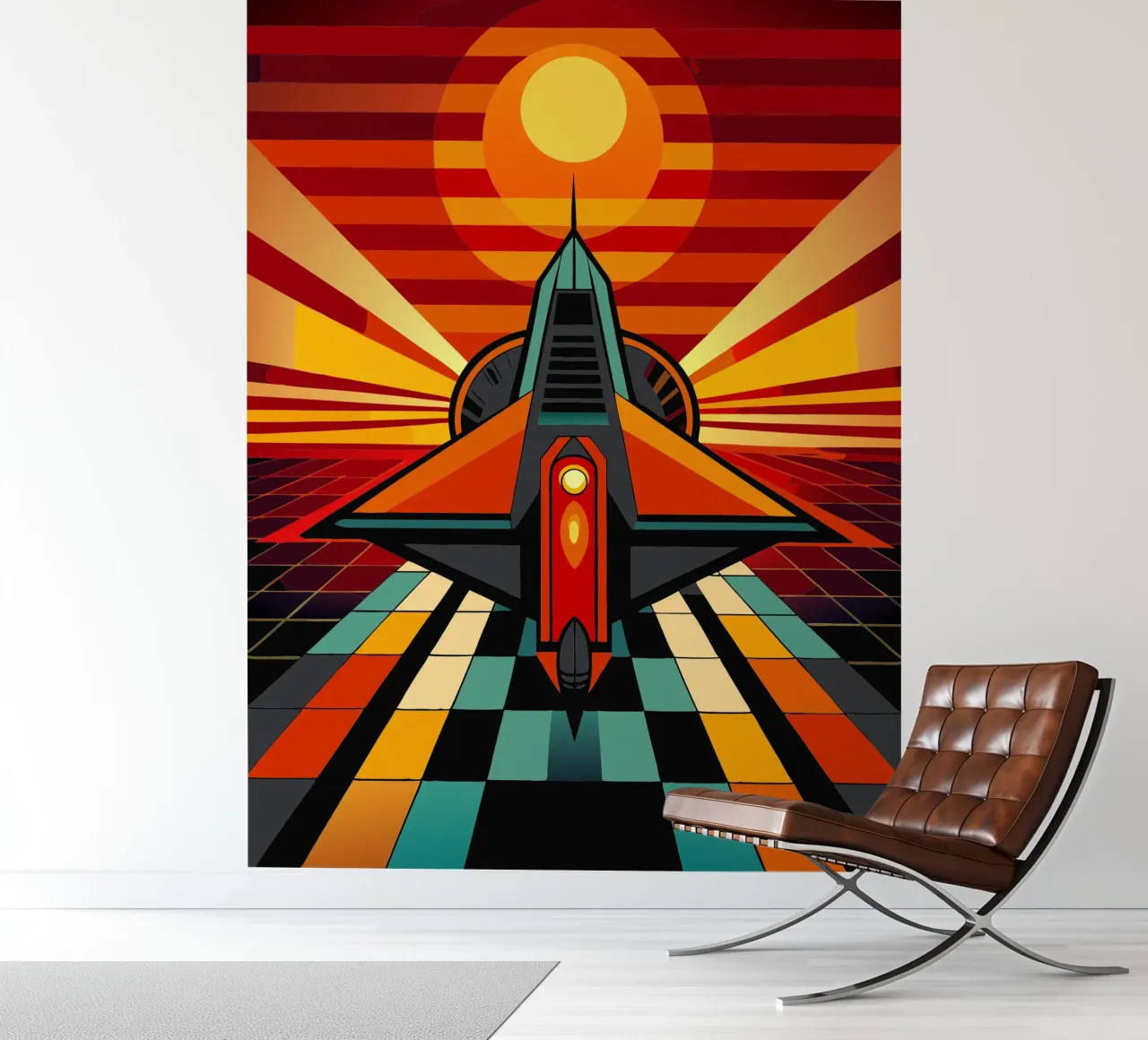 Ruimteschip vector fotobehang van Elfath